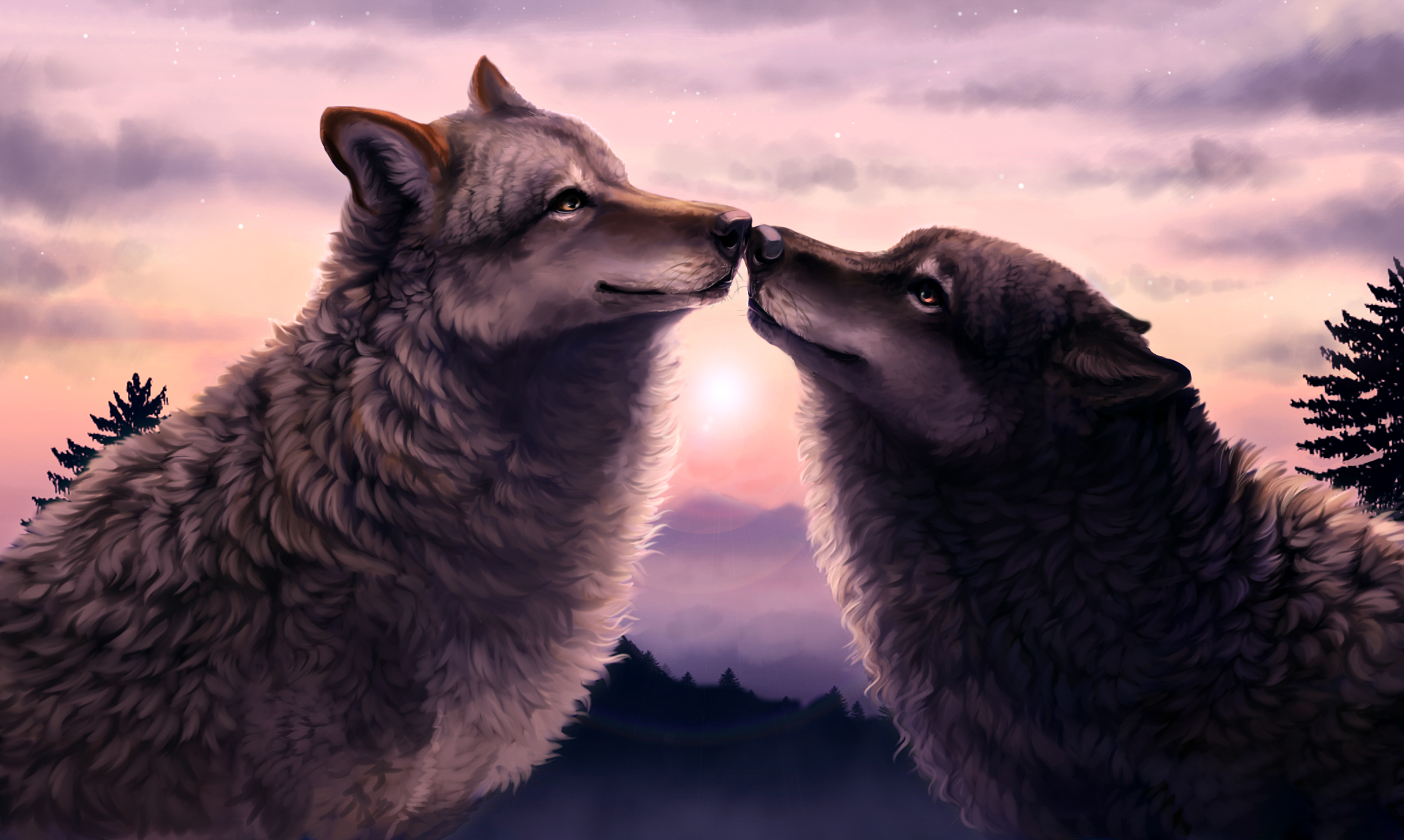 Красивые обои волки. Влюбленные волки. Два волка. Волк и волчица. Волки пара.