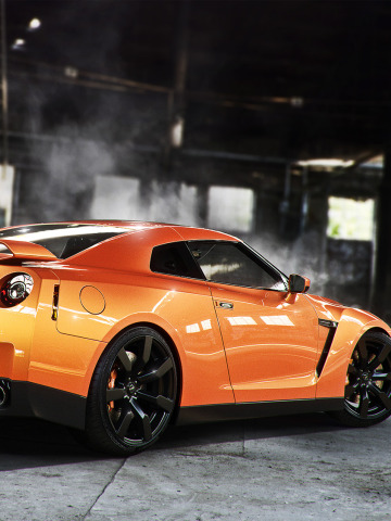 Nissan GTR Orange