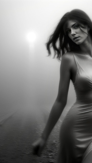 взгляд, девушка, фон, Stable Diffusion