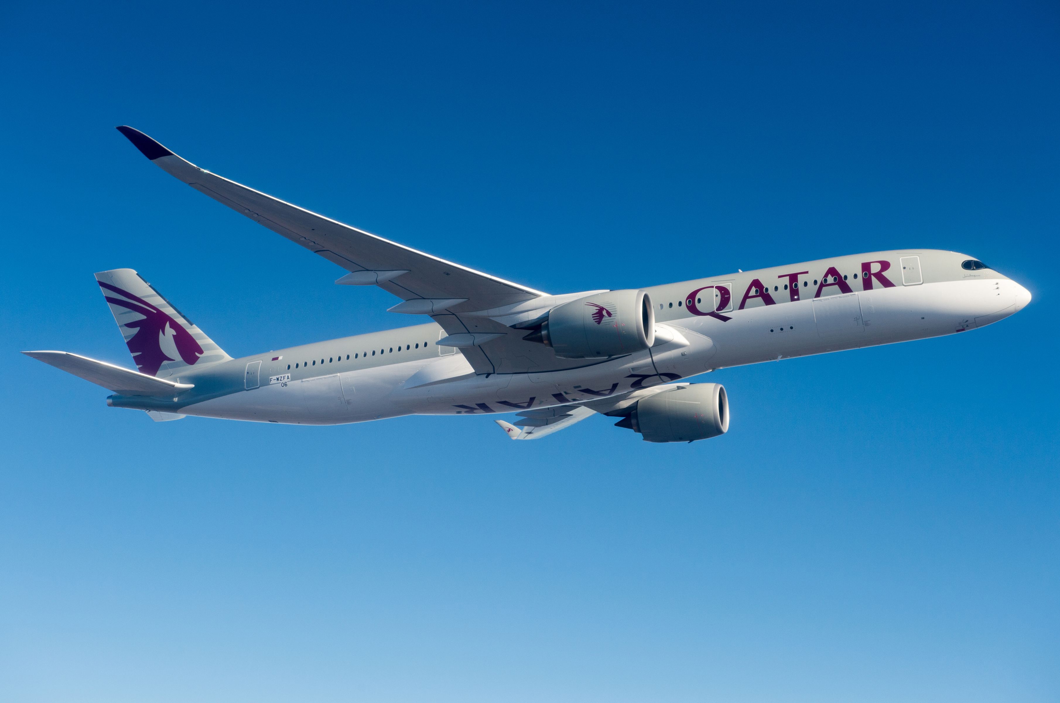 Обои Airbus, Qatar Airways, Airbus A350-900, Пассажирский самолёт, Airbus  A350 XWB на телефон и рабочий стол, раздел авиация, разрешение 3620x2400 -  скачать