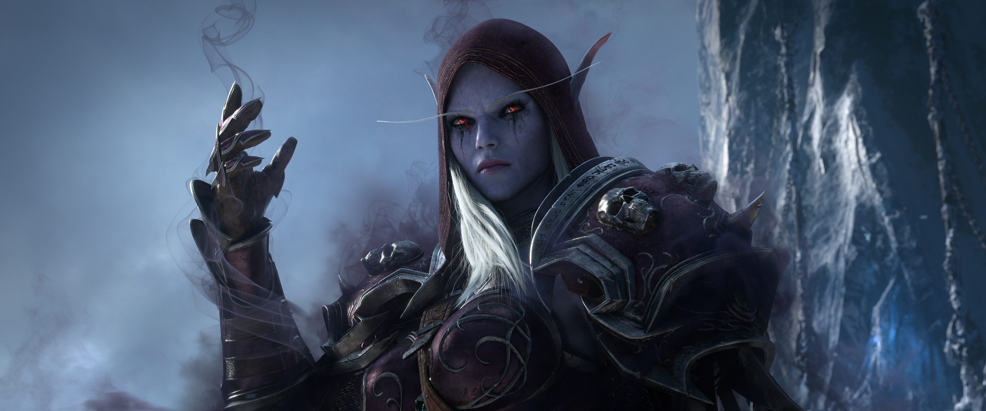 Скачать обои Blizzard Entertainment, Sylvanas Windrunner, World Of Warcraft,  Сильвана Ветрокрылая, Темная Госпожа, Леди-банши, World of Warcraft:  Shadowlands, раздел игры в разрешении 3840x1600