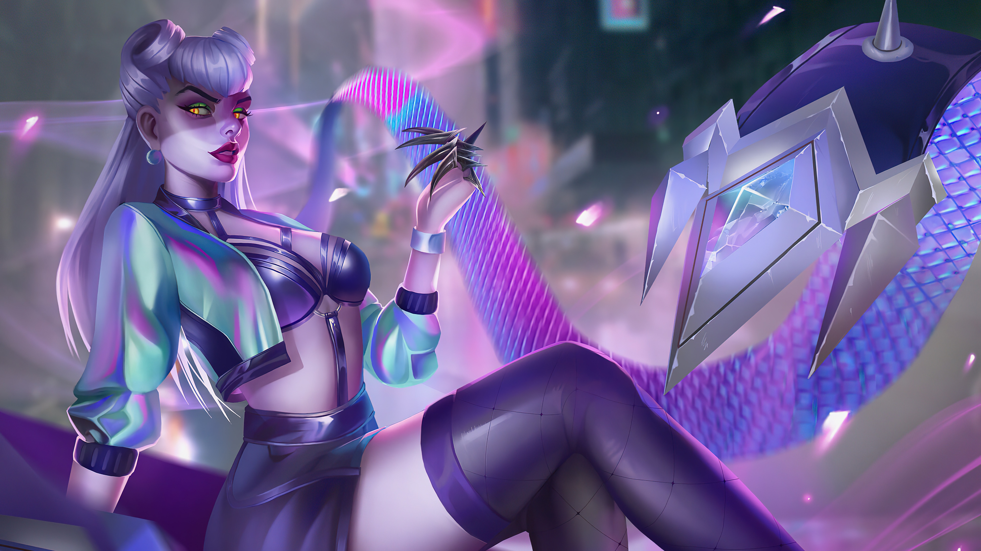 Скачать обои League of Legends, game art, girl art, Evelynn (League of  Legends), KDA Evelynn, раздел игры в разрешении 3840x2160