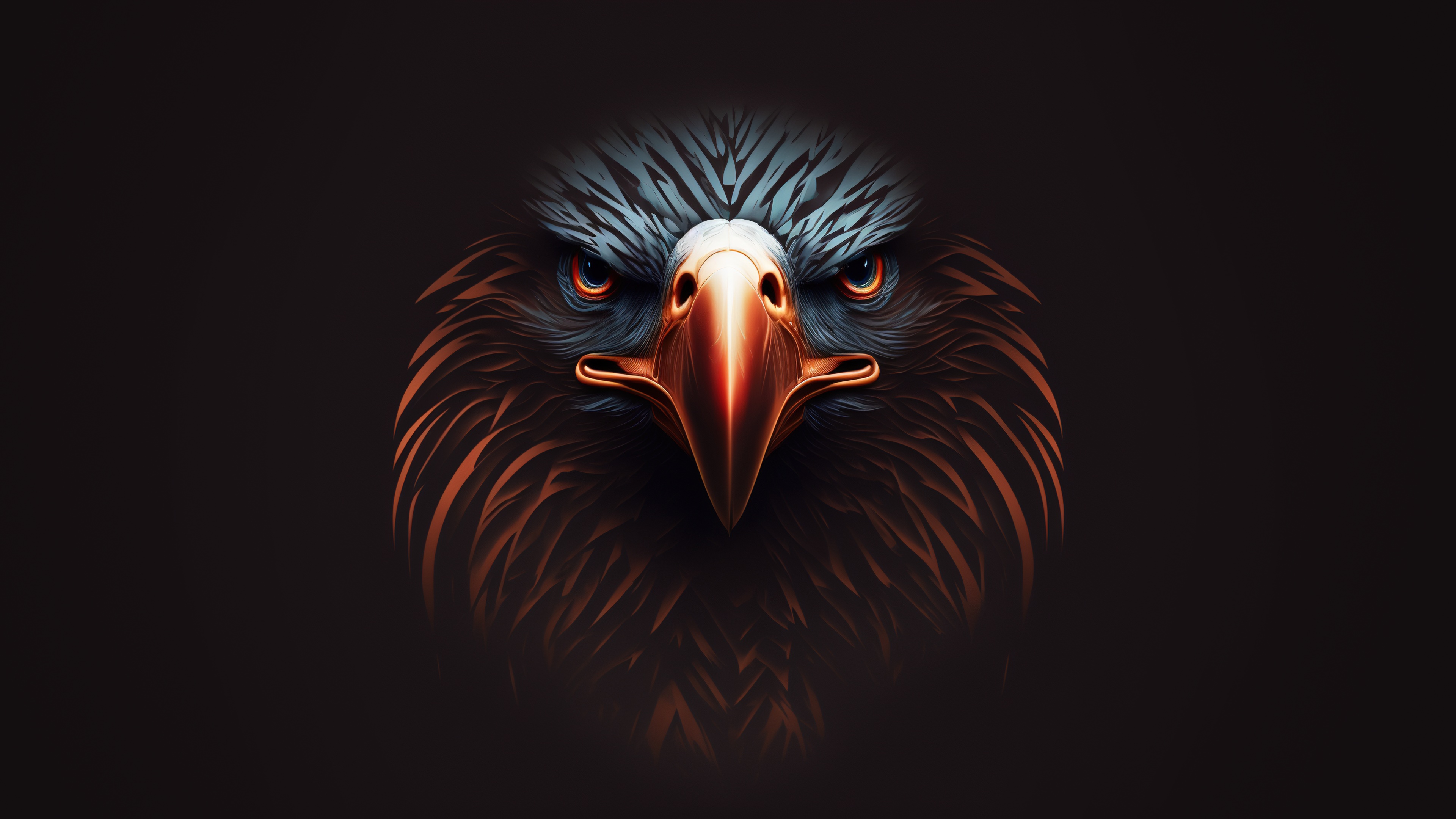 Обои wallpaper, Eagle, Art, Render, picture, Bird, Graphics, AI Art на  телефон и рабочий стол, раздел ии арт, разрешение 3840x2160 - скачать