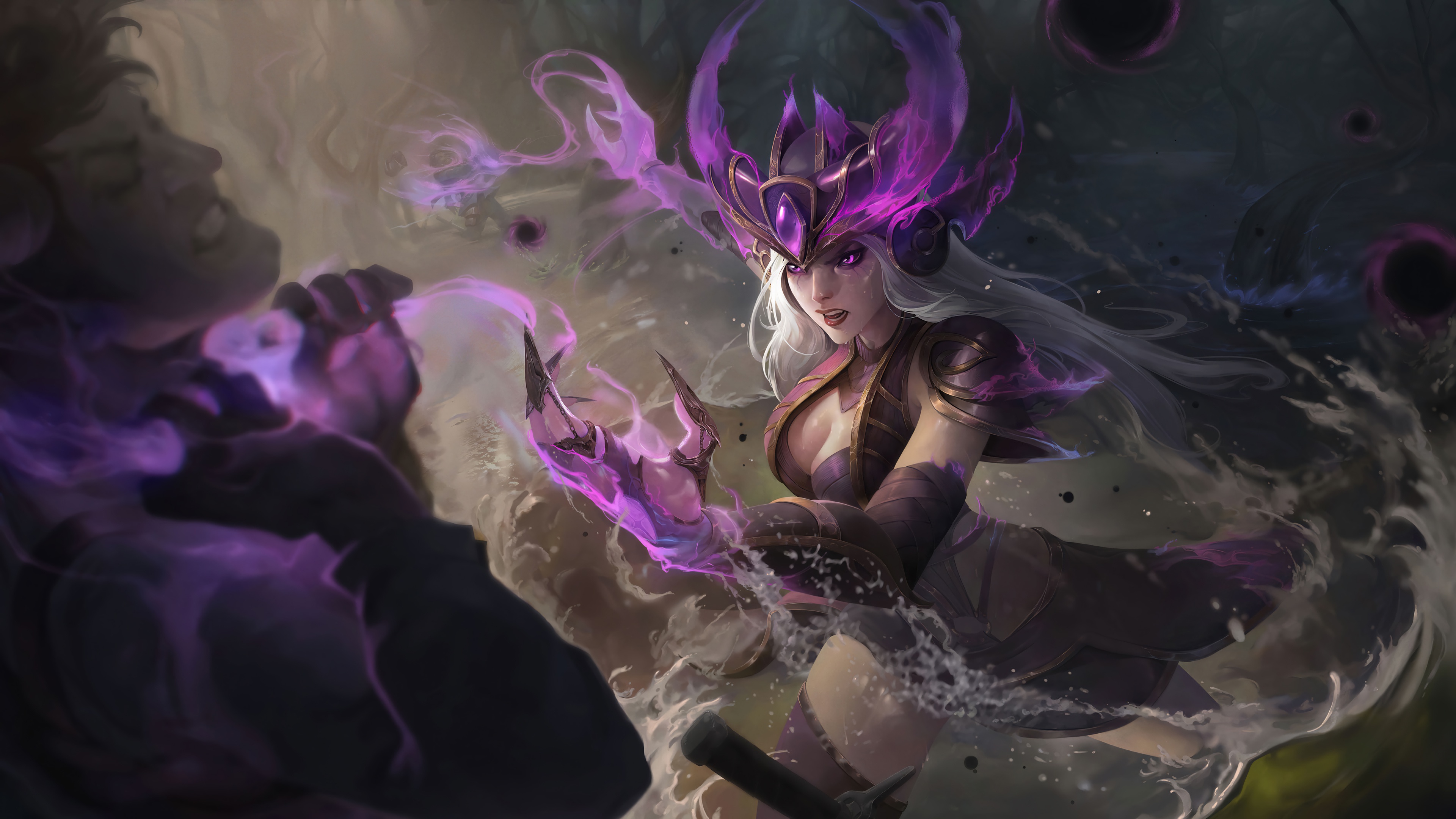 Скачать обои Art, League of Legends, Skin, LoL, Syndra, раздел игры в  разрешении 3840x2160