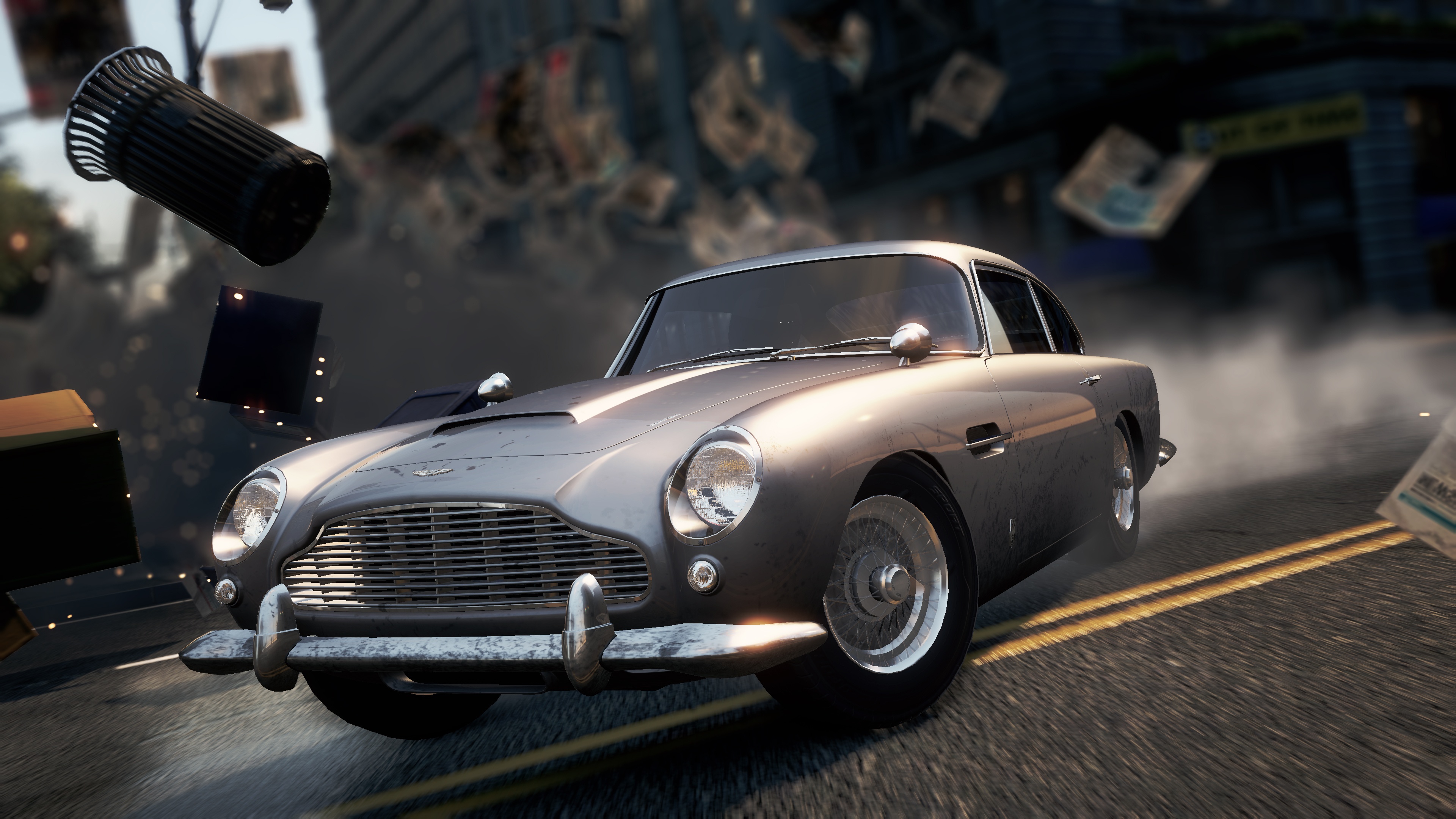 Скачать обои Aston Martin, NFS, 2012, DB5, Most Wanted, Need for speed,  раздел игры в разрешении 3840x2160