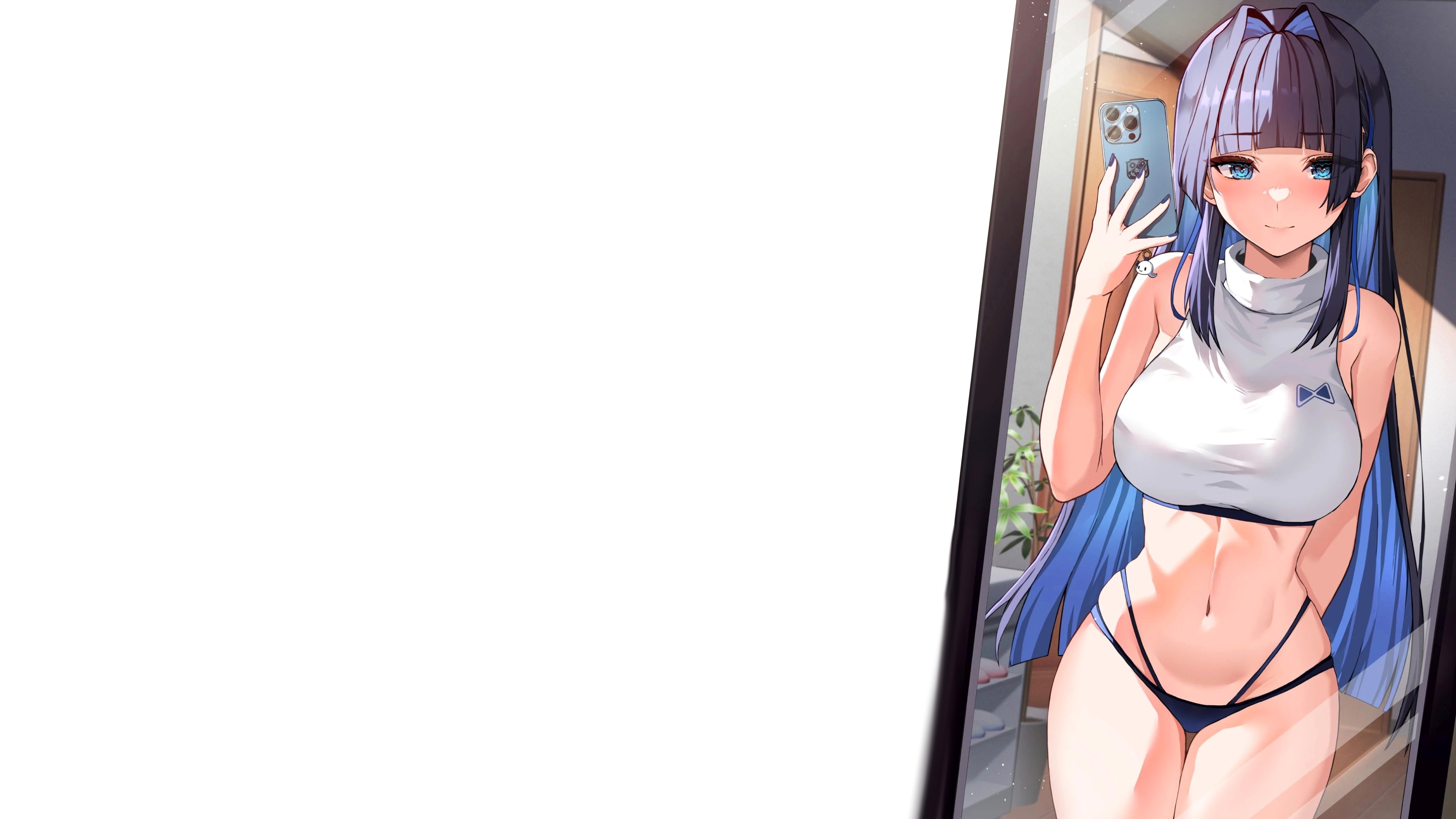 Скачать обои girl, hot, sexy, boobs, anime, thong, big boobs, babe, раздел  сэйнэн в разрешении 3840x2160