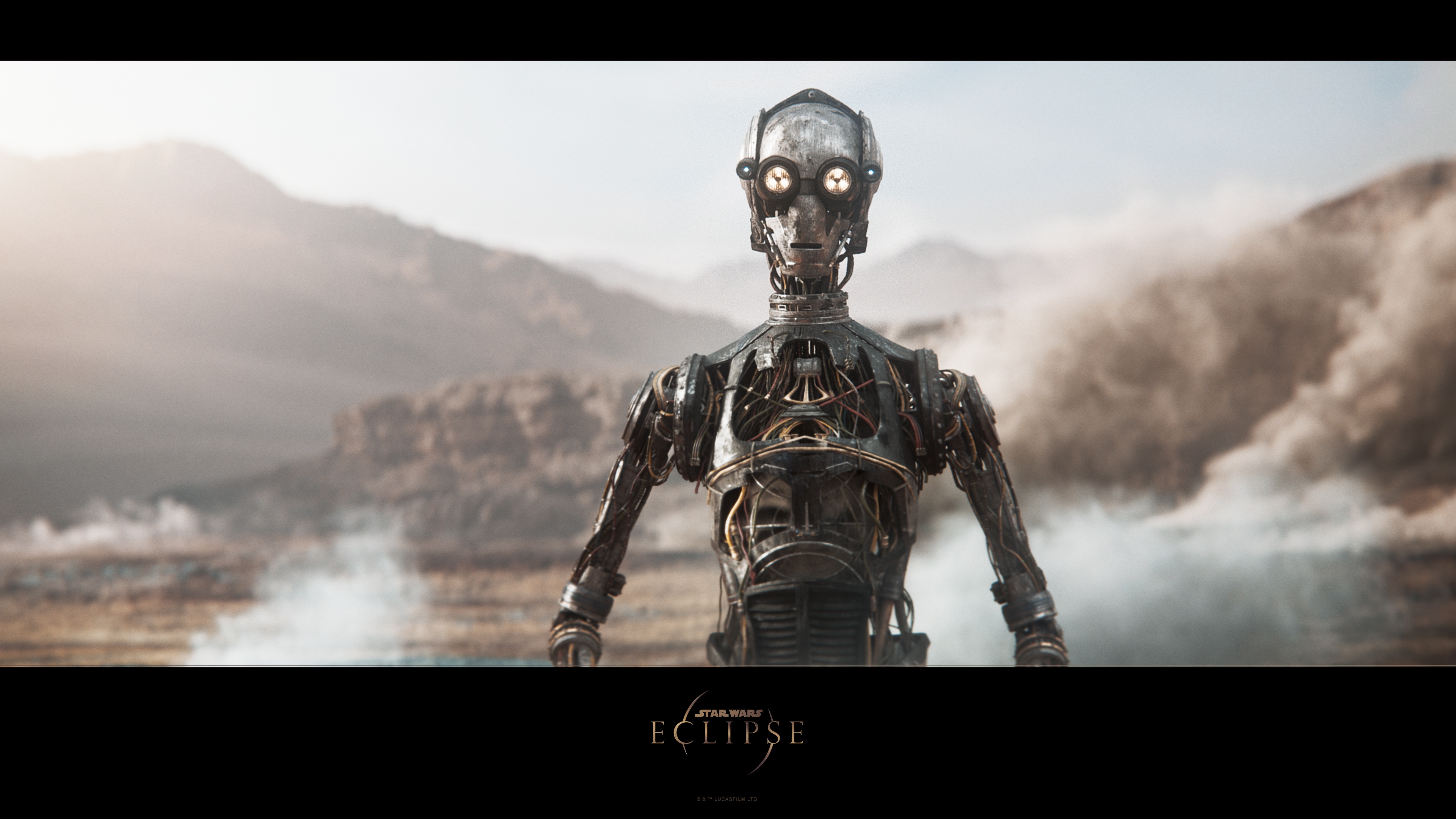 Обои фантастика, robot, Звёздные войны, Эклипс, Star Wars Eclipse, C3 droid  на телефон и рабочий стол, раздел игры, разрешение 3840x2160 - скачать