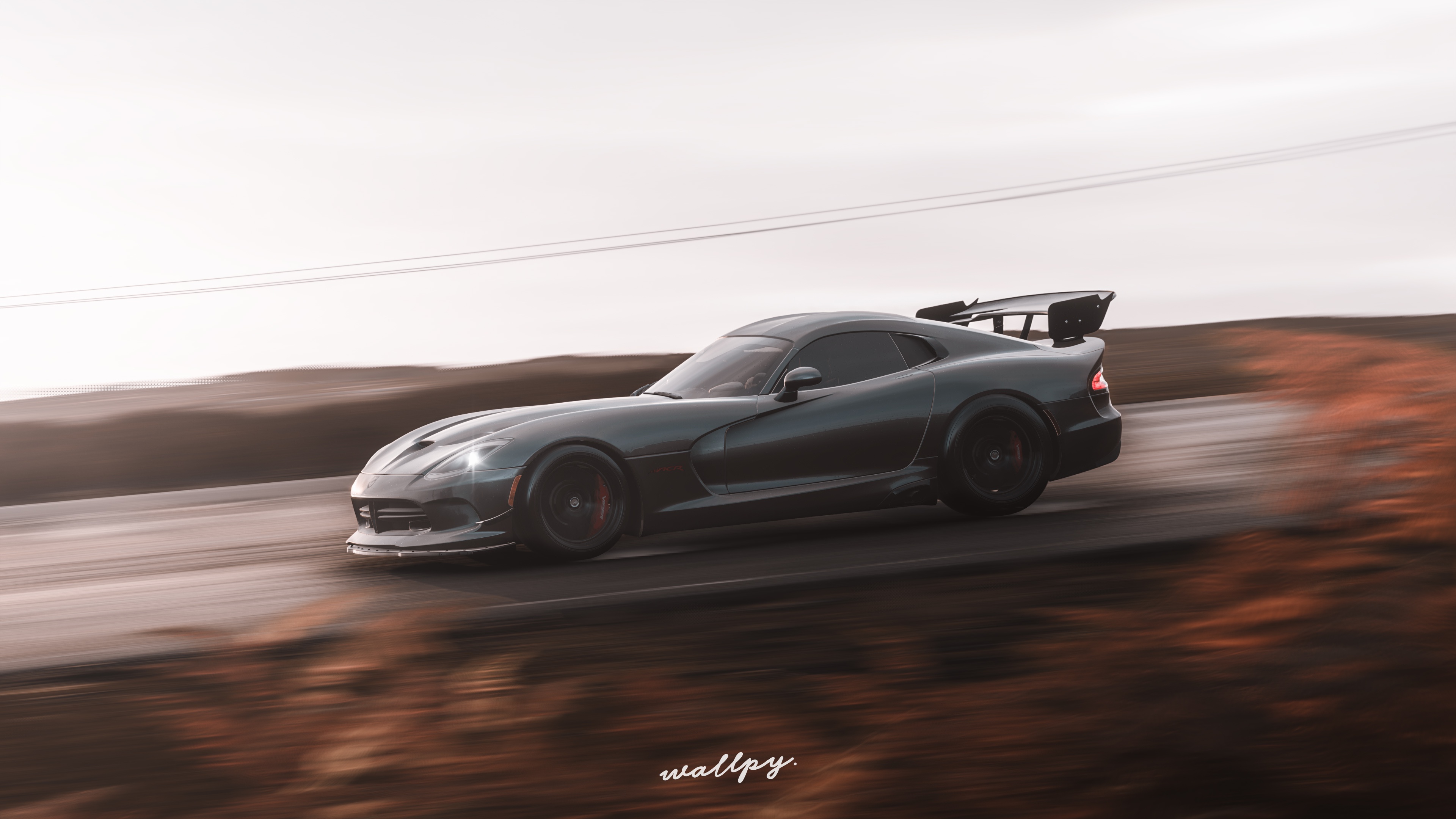 Обои Microsoft, Dodge, Viper, 2018, game art, Forza Horizon 4, by Wallpy на  телефон и рабочий стол, раздел игры, разрешение 3840x2160 - скачать