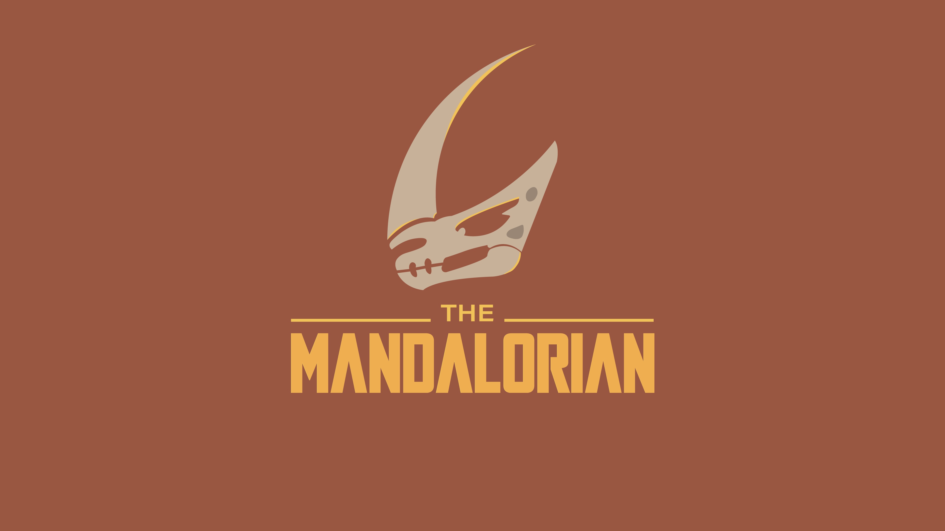 Обои Star Wars, звёздные воины, Mandalorian, Мандалорец, The Mandalorian,  Грязерог на телефон и рабочий стол, раздел минимализм, разрешение 3840x2160  - скачать