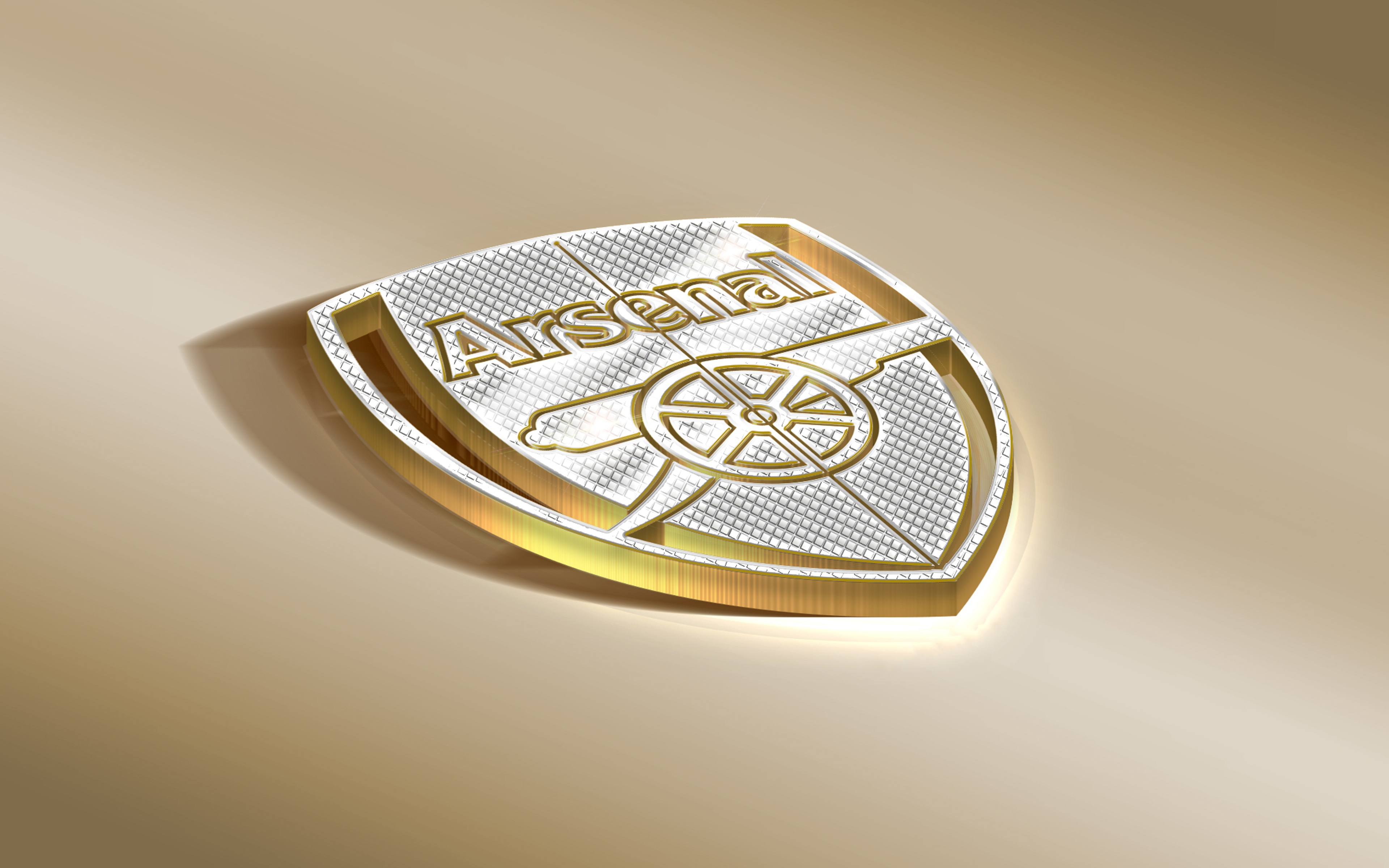 Обои Logo, Golden, Football, Arsenal, Sport, Soccer, Emblem, Arsenal FC на  телефон и рабочий стол, раздел спорт, разрешение 3840x2400 - скачать