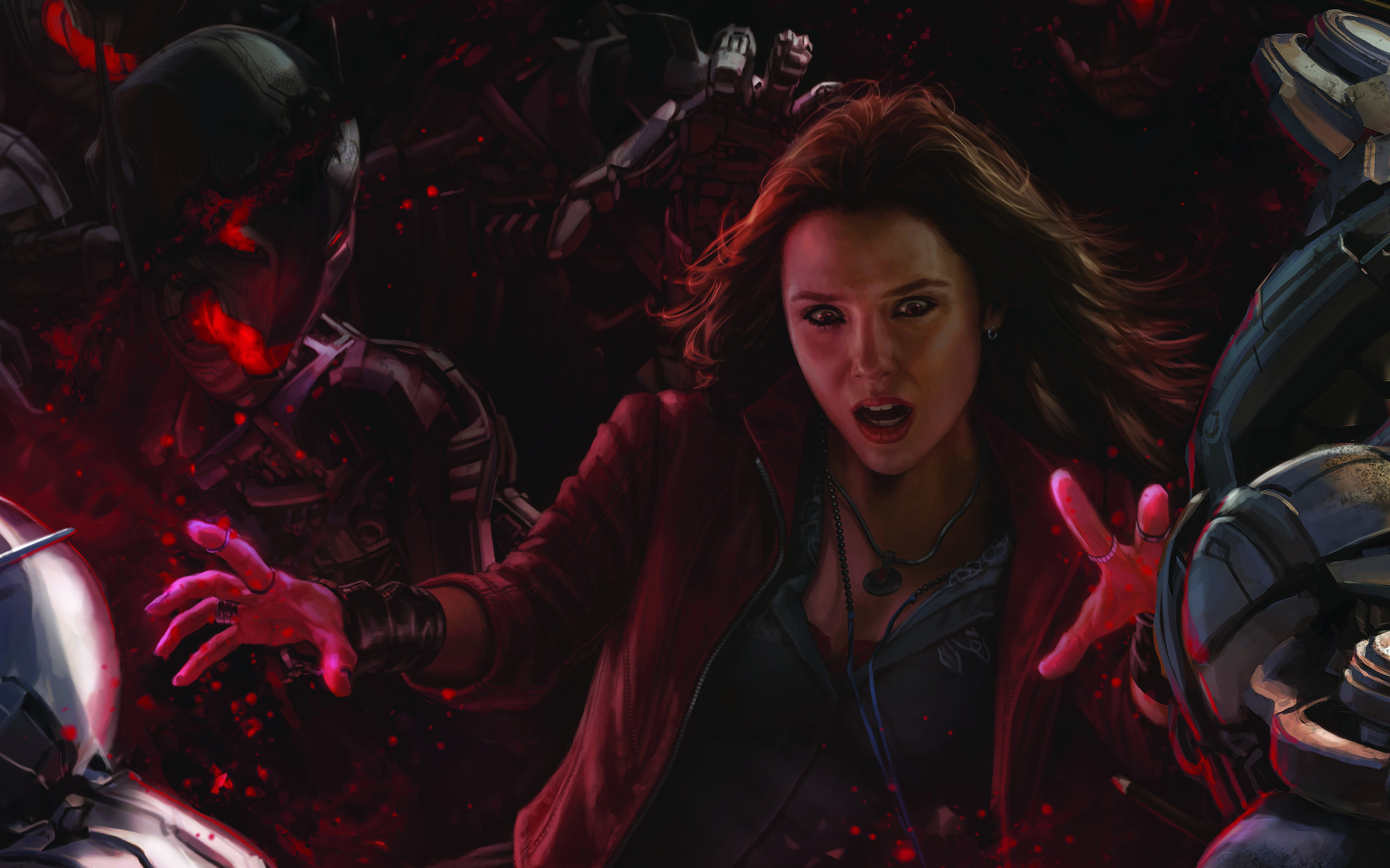 Скачать обои Marvel, Мстители, Avengers, Марвел, Scarlet Witch, Алая  Ведьма, 2015, Elizabeth Olsen, раздел фильмы в разрешении 3900x2438