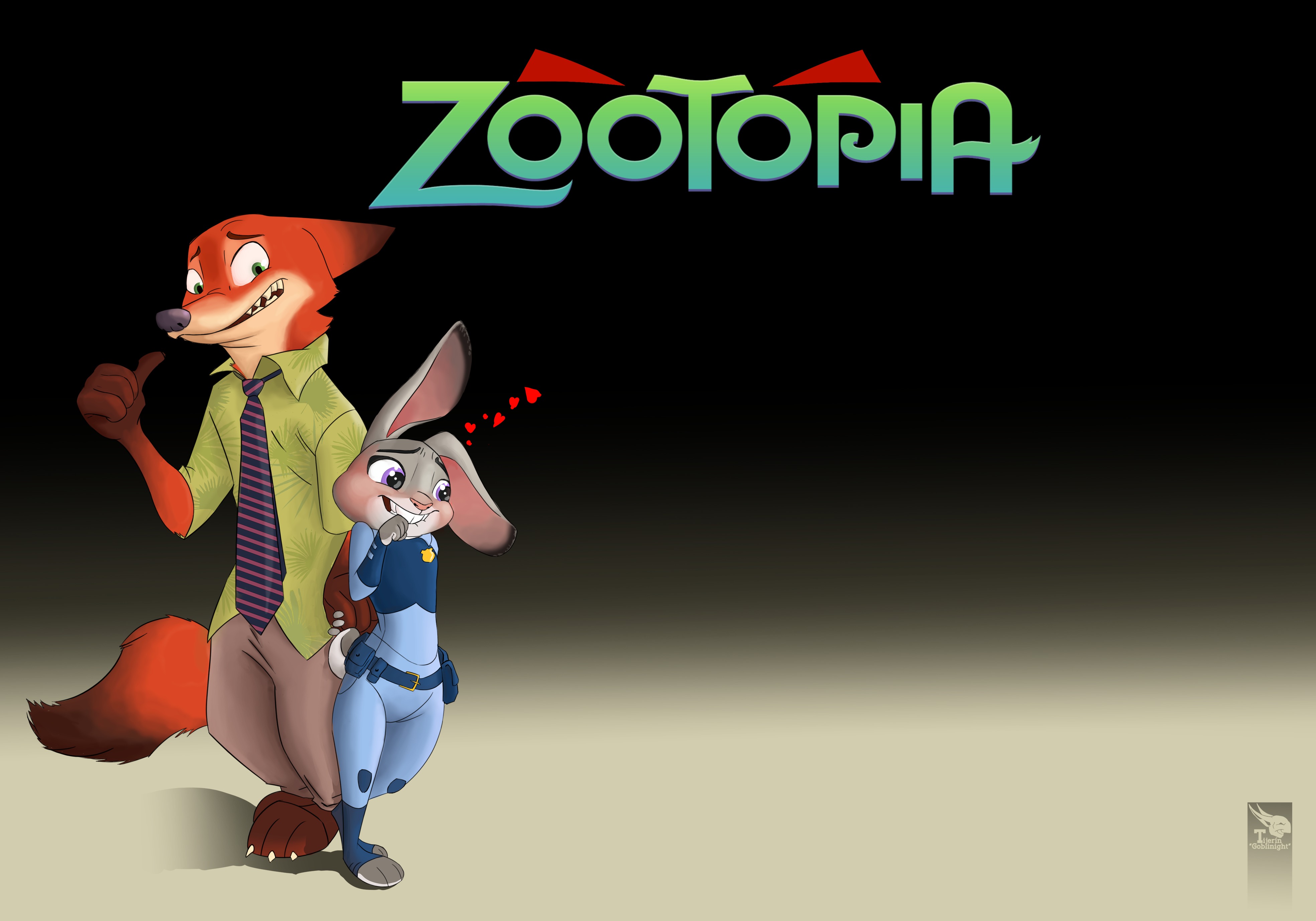 Обои Лис, Мультфильм, 2016, Zootopia, Зверополис, Джуди Хопс, Ник Уайлд,  Nick Wilde на телефон и рабочий стол, раздел фильмы, разрешение 3937x2755 -  скачать