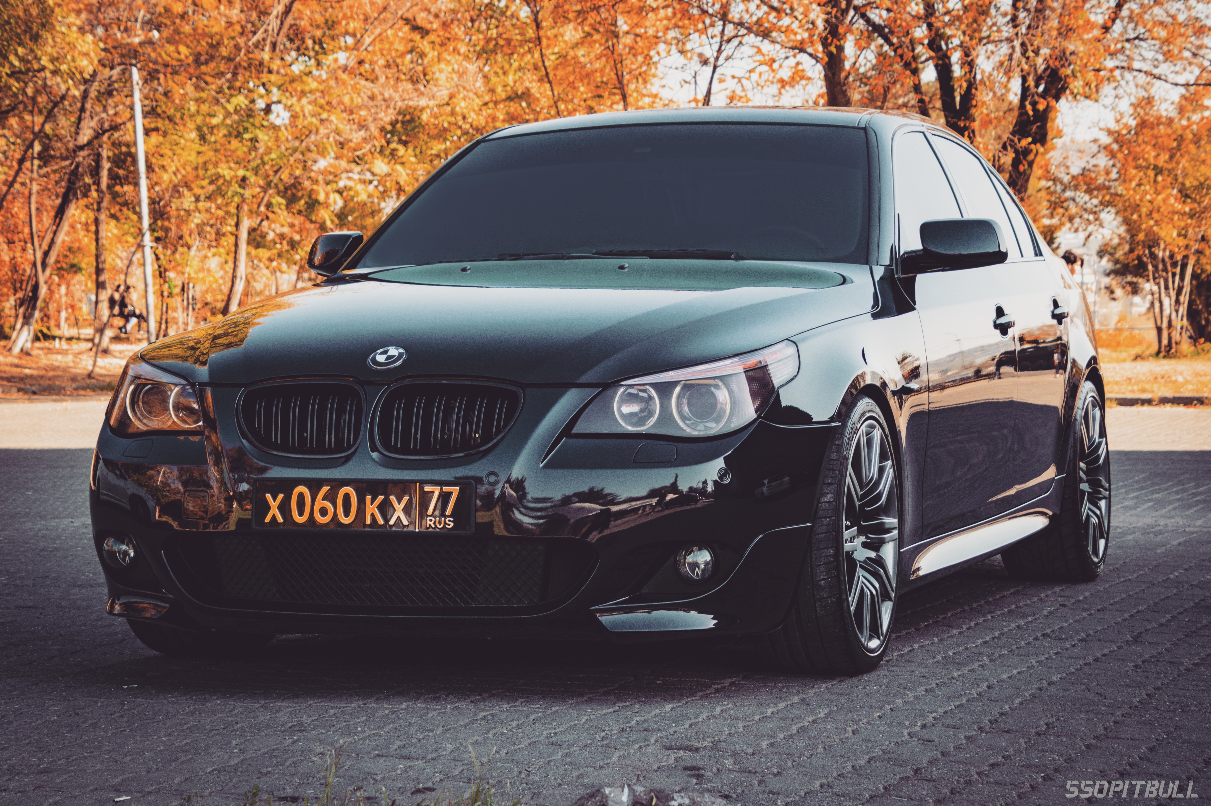 Скачать обои Черный, BMW, БМВ, Armenia, E60, 550i, Bimmer, Yerevan, раздел  bmw в разрешении 4096x2728