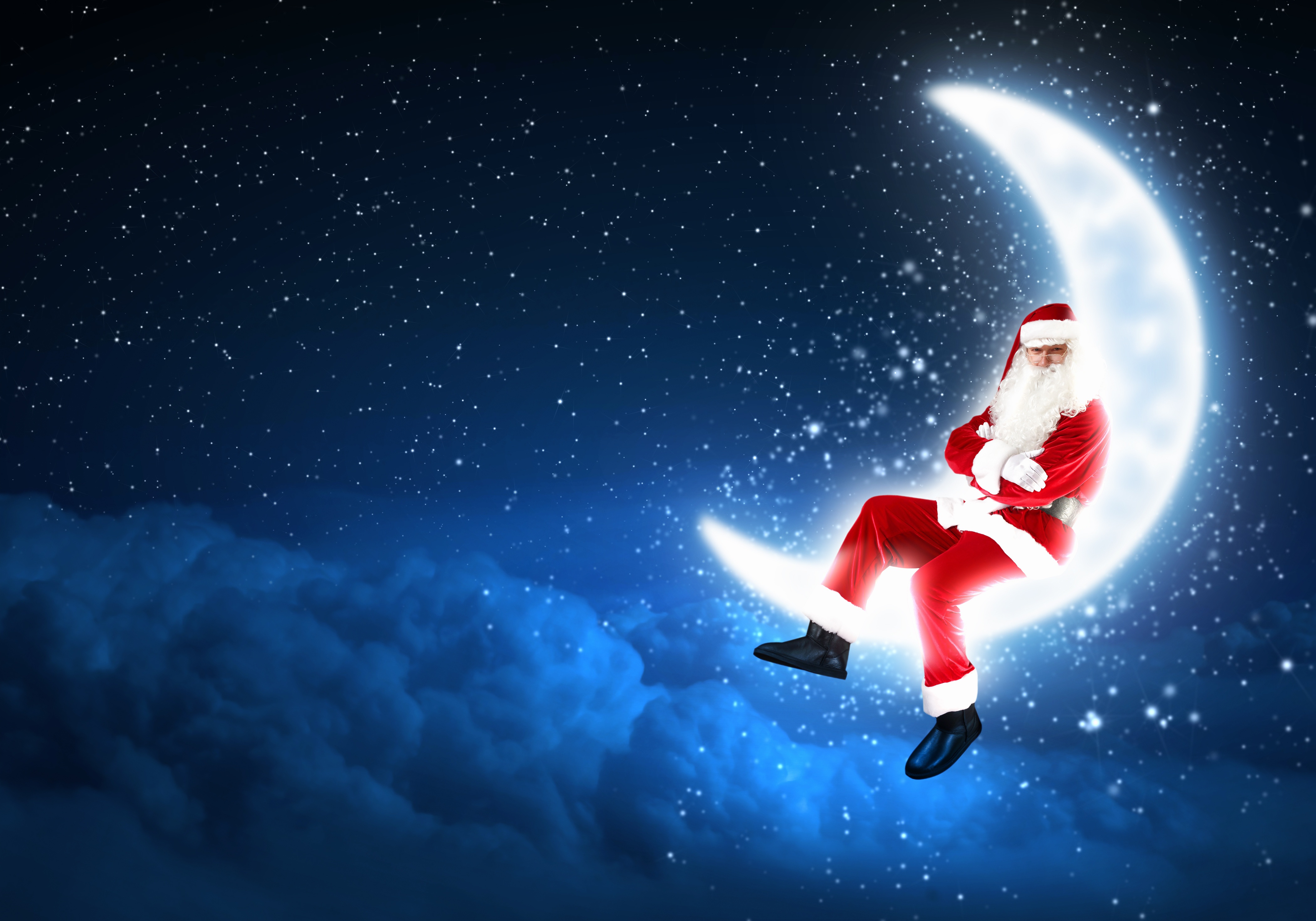 Скины лунного нового года. Красивый дед Мороз. Дед Мороз летит. Дед Мороз волшебство.