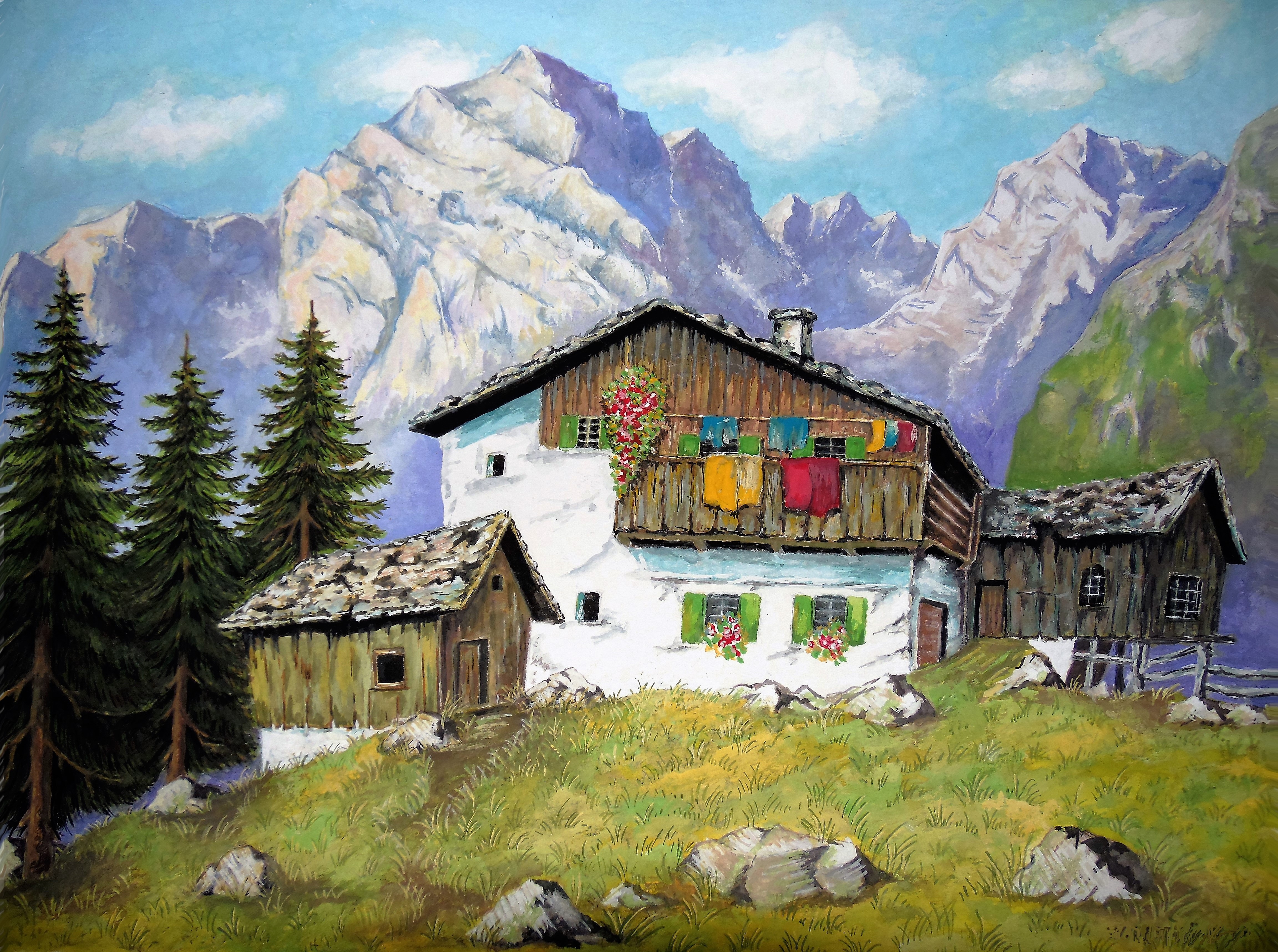 дом в горах кавказа