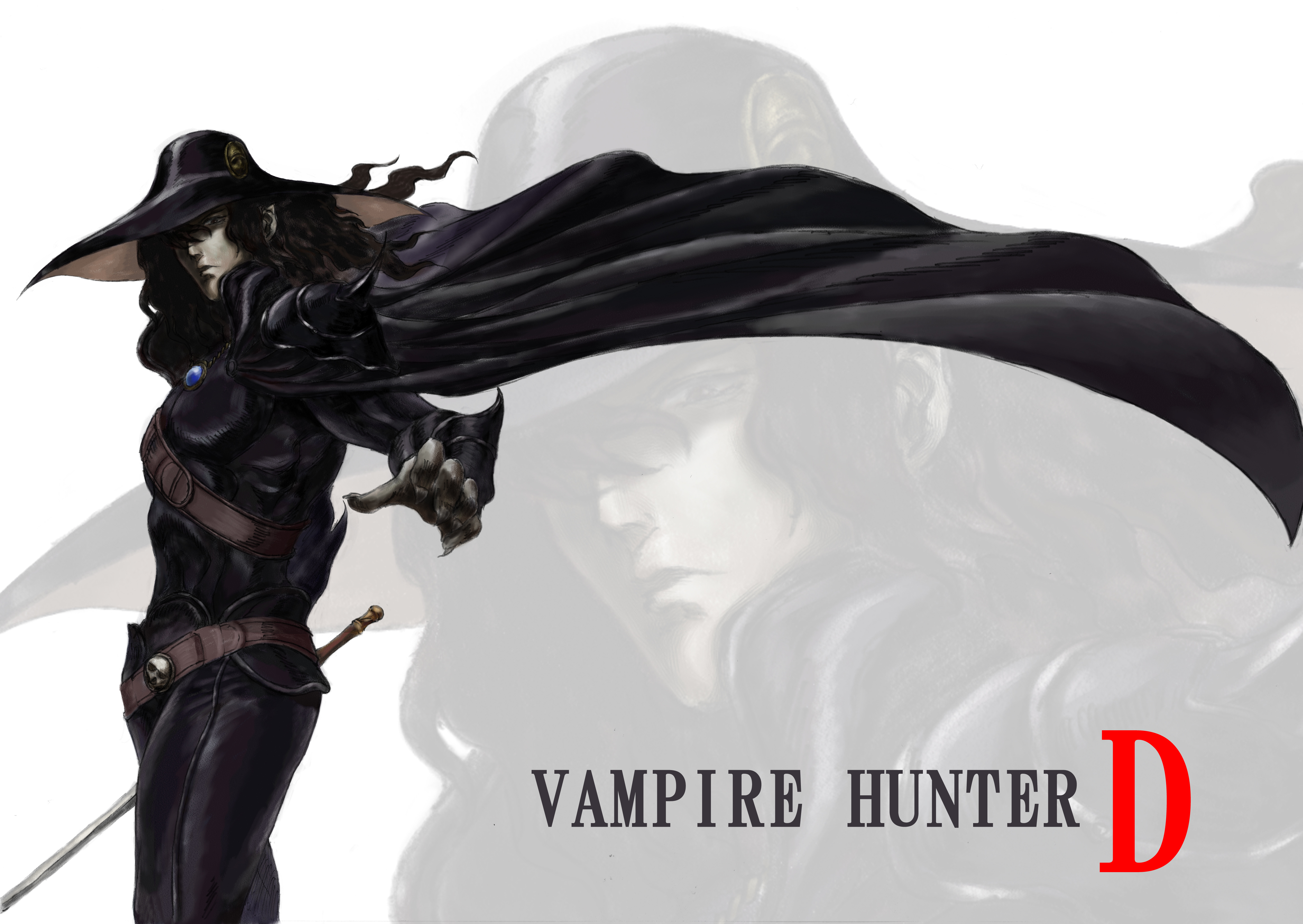 Vampire hunters. Ди охотник на вампиров Vampire Hunter d. Ди охотник на вампиров плащ. Ди охотник на вампиров иллюстрации. Аниме плащ охотника на вампиров.