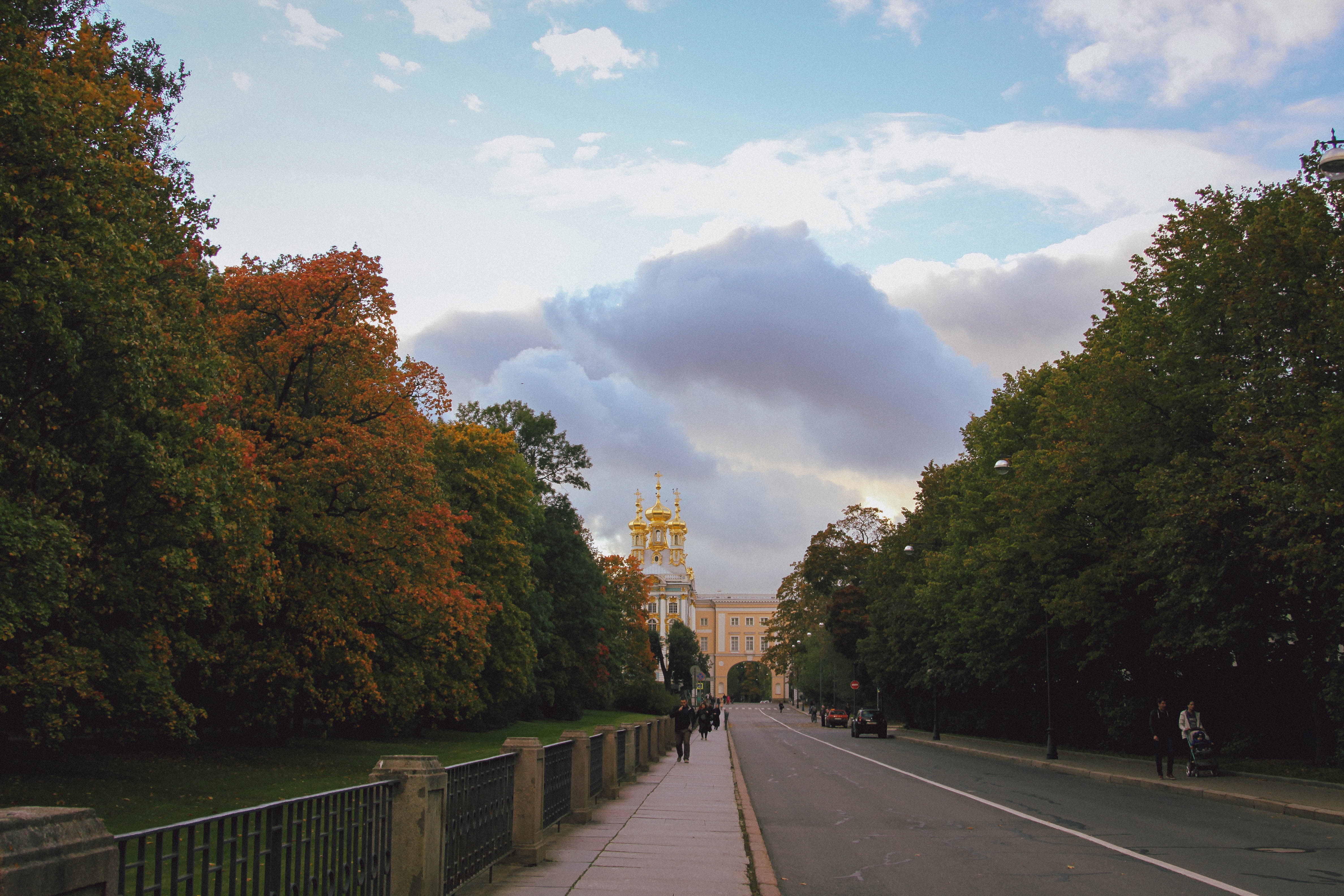 город пушкин осенью фото