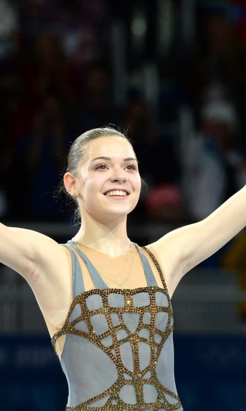 радость, улыбка, золото, победа, фигурное катание, Россия, Russia, олимпийская чемпионка