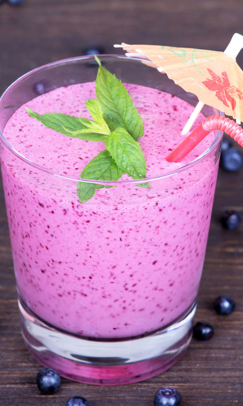 зонтик, черника, коктейль, десерт, трубочки, cocktail, dessert, berries