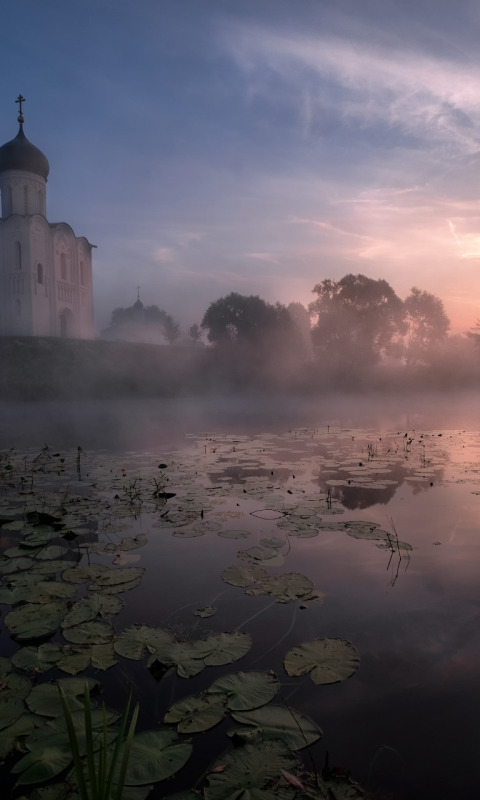 Елецкий Вознесенский собор в тумане фото