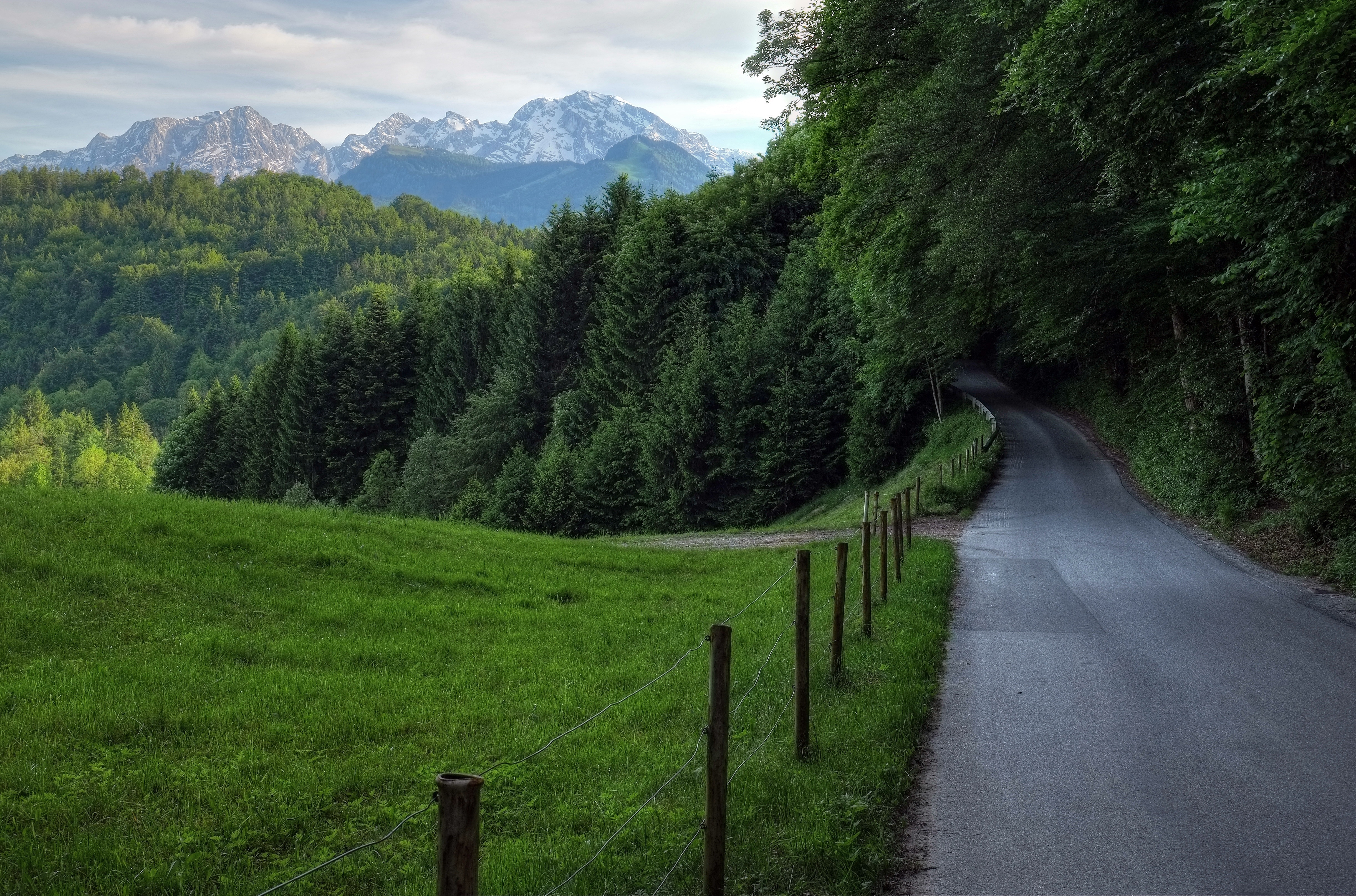 Обои дороги на столе. Горы лес дорога Австрия. Швейцария дорога лес. Красивые дороги. Дорога в гору.