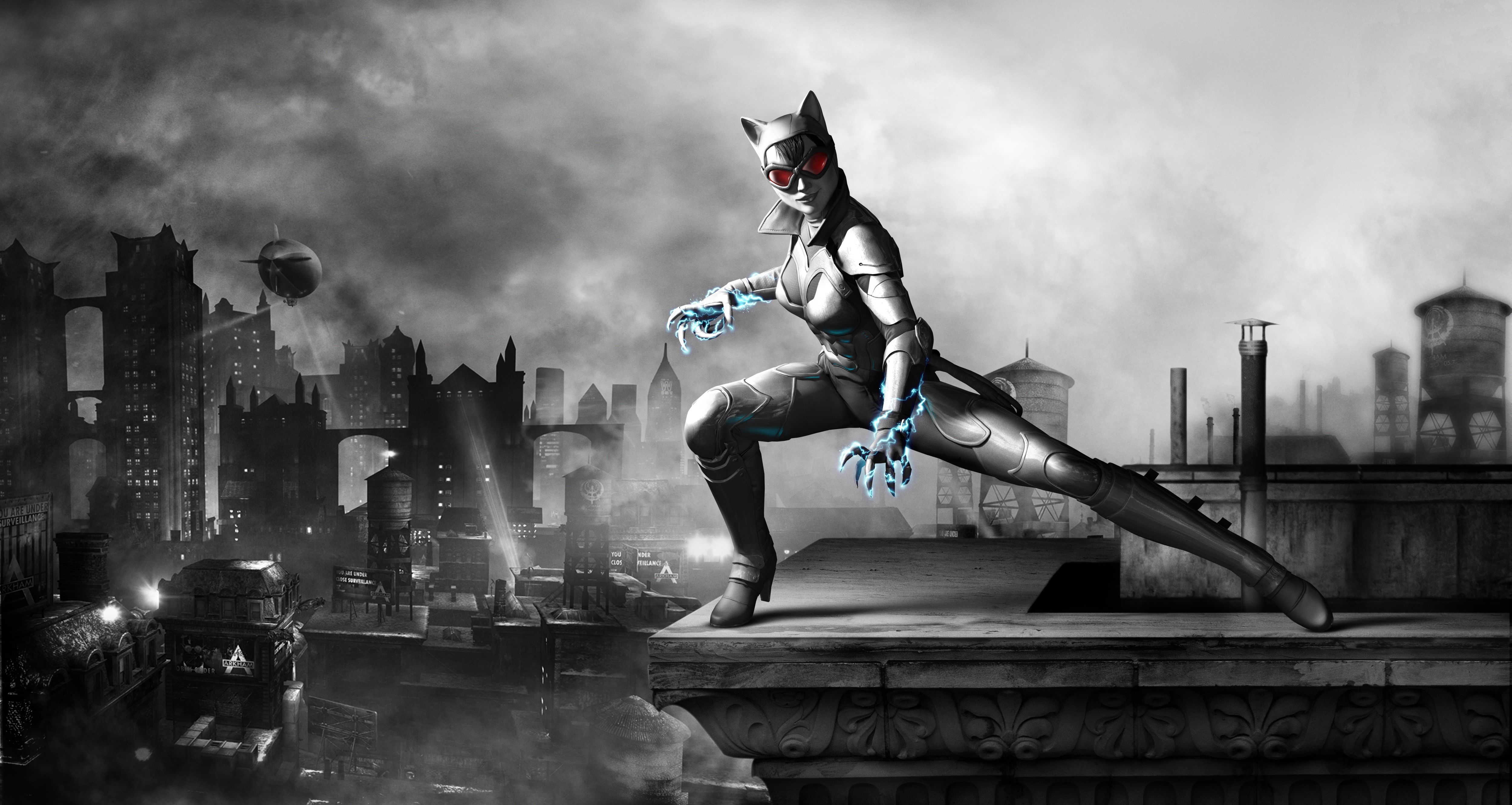 Обои броня, Женщина-Кошка, Catwoman, Selina Kyle, Селина Кайл, Wii U,  Batman: Arkham City Armored Edition на телефон и рабочий стол, раздел игры,  разрешение 5000x2663 - скачать