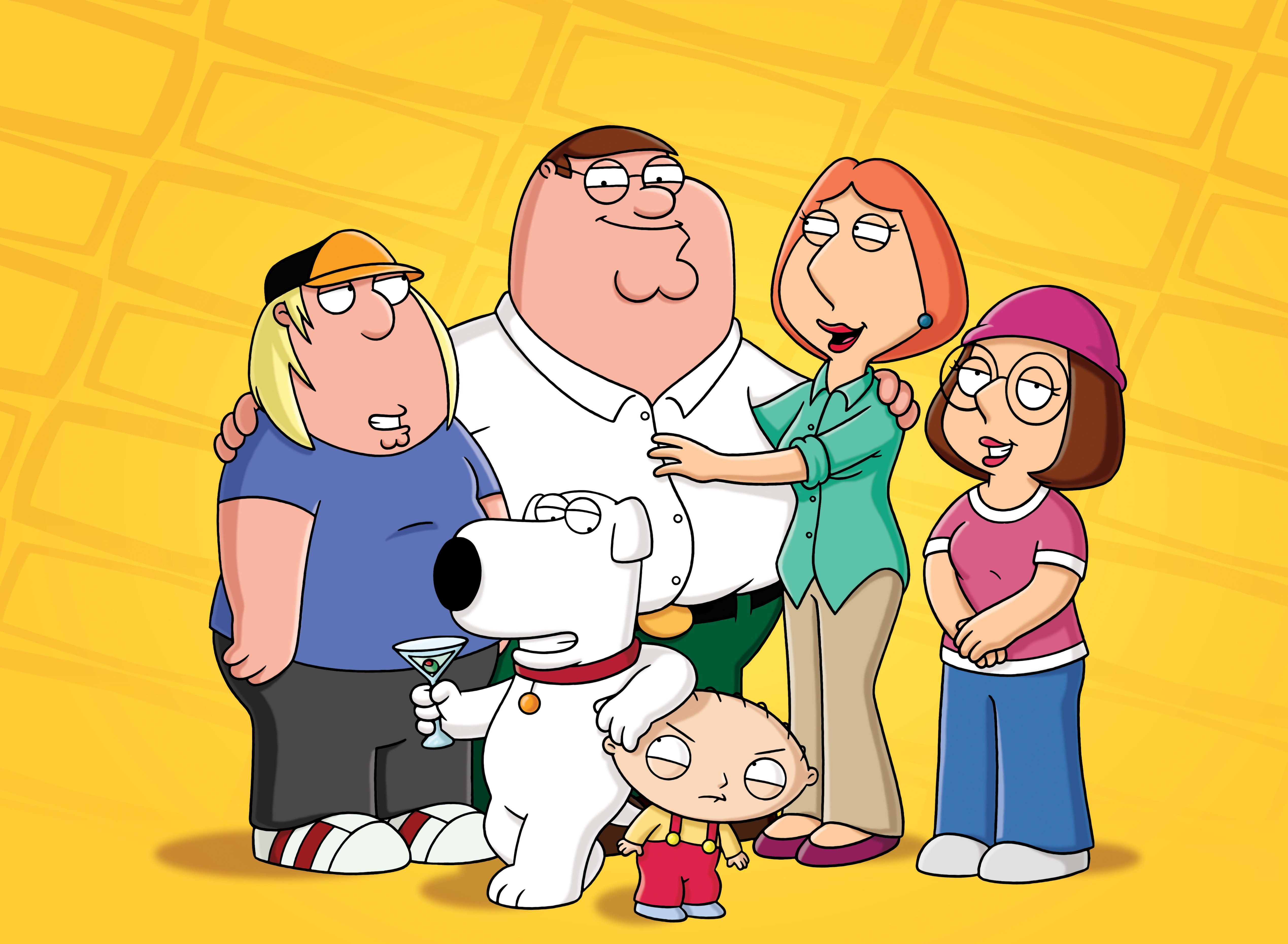 Обои Гриффины, Family Guy, Peter, Chris, Lois, Brian, Meg, Stewie на  телефон и рабочий стол, раздел фильмы, разрешение 5076x3720 - скачать