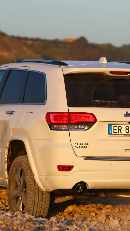 машина, внедорожник, вид сзади, Jeep, Grand Cherokee, Overland