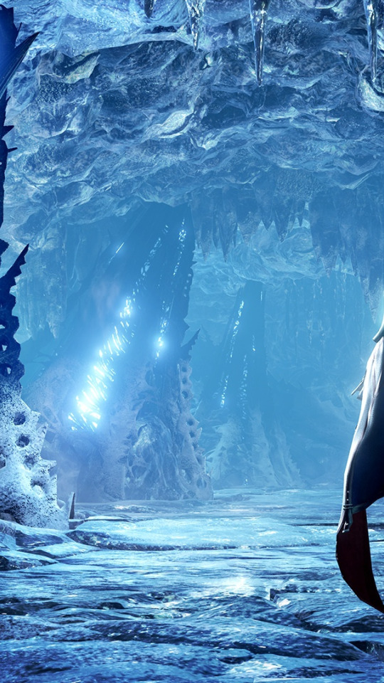 пейзаж, главный герой, vampire, protagonist, Скриншот, Ледяная пещера, Tyan, CodeVein