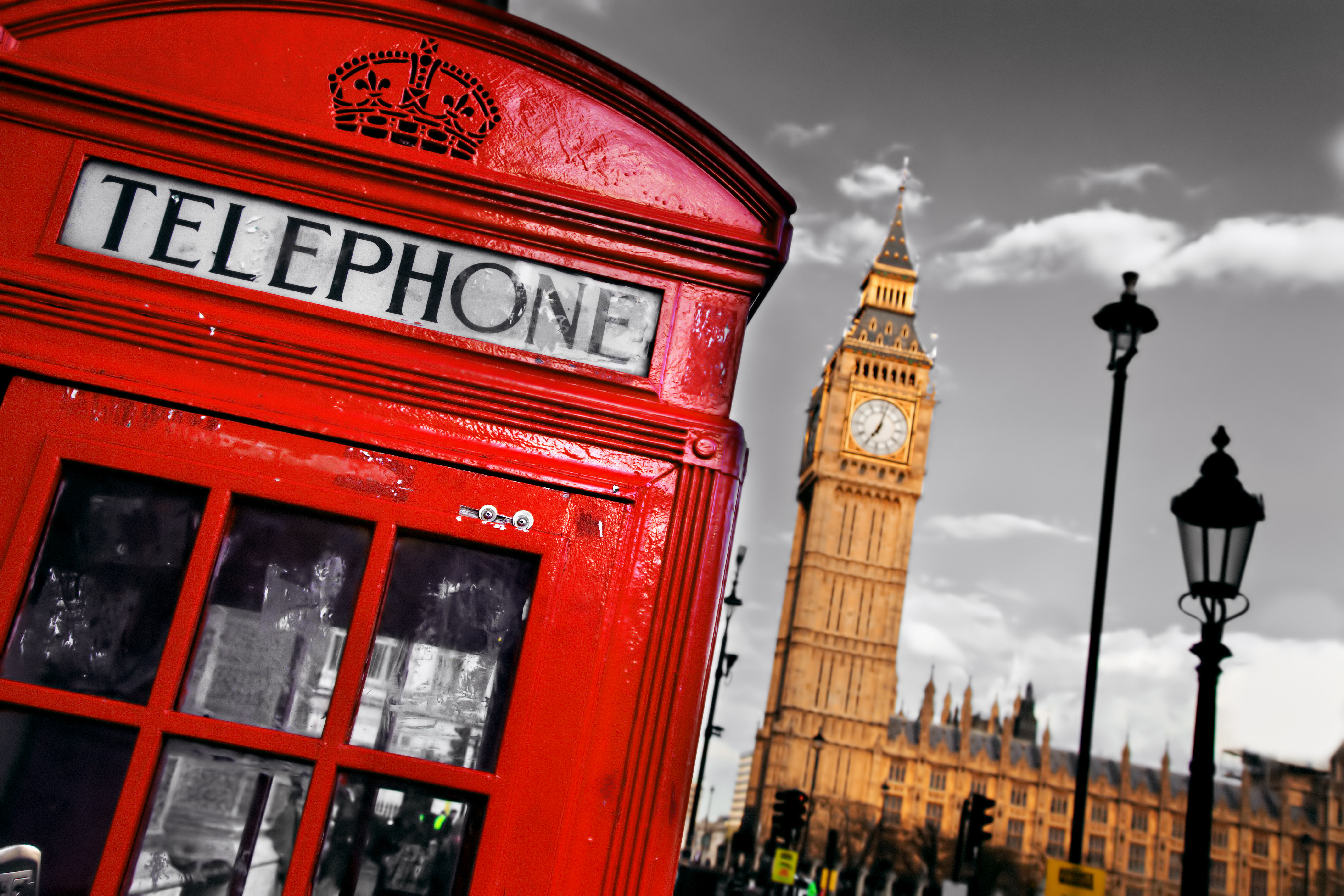 Обои Англия, Лондон, телефонная будка, London, England, Big Ben, telephone на  телефон и рабочий стол, раздел город, разрешение 5616x3744 - скачать