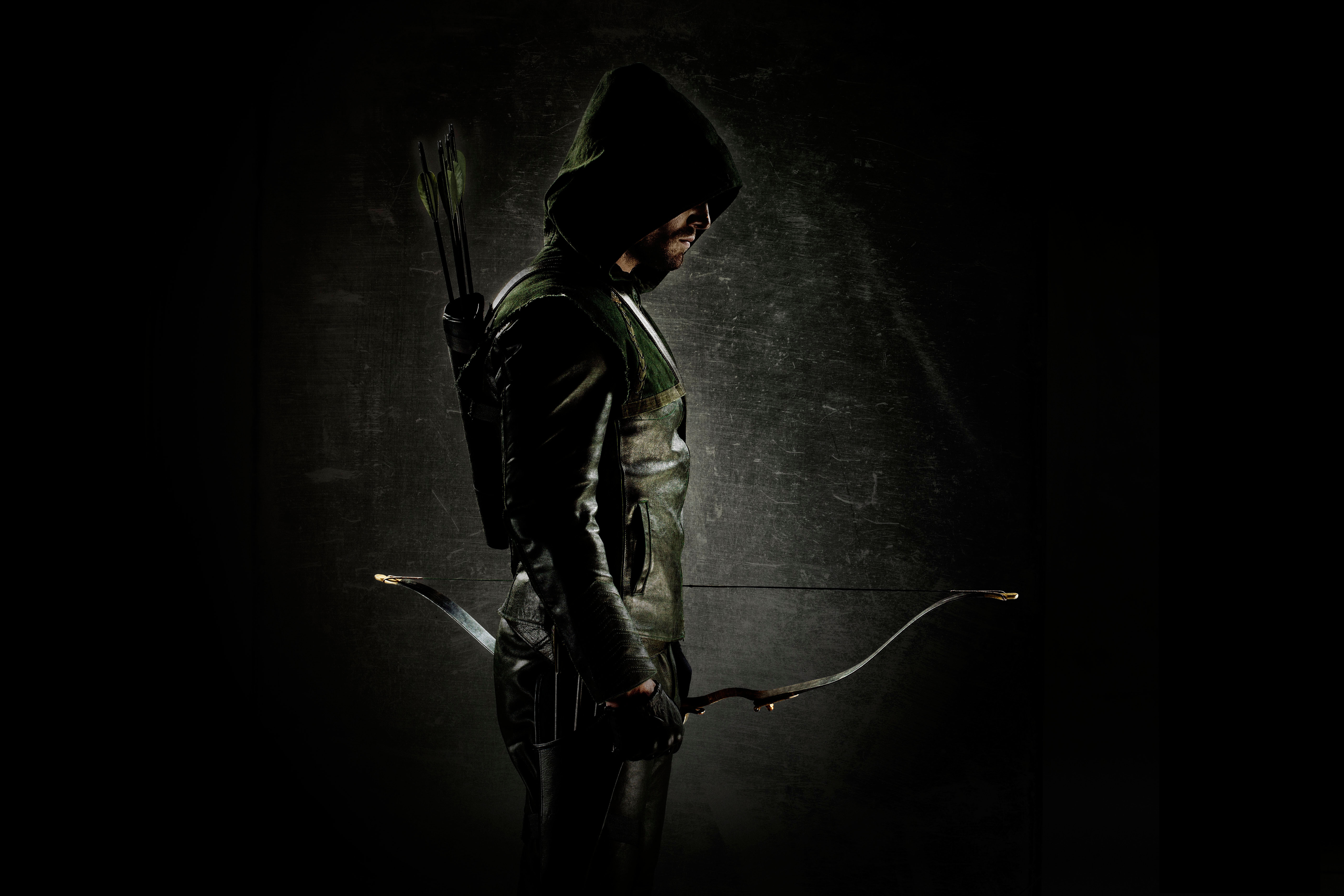 Обои Green Arrow, Arrow, DC Comics, Оливер Куин, Стрела, Зелёная Стрела,  Stephen Amell, Oliver Queen на телефон и рабочий стол, раздел фильмы,  разрешение 5616x3744 - скачать