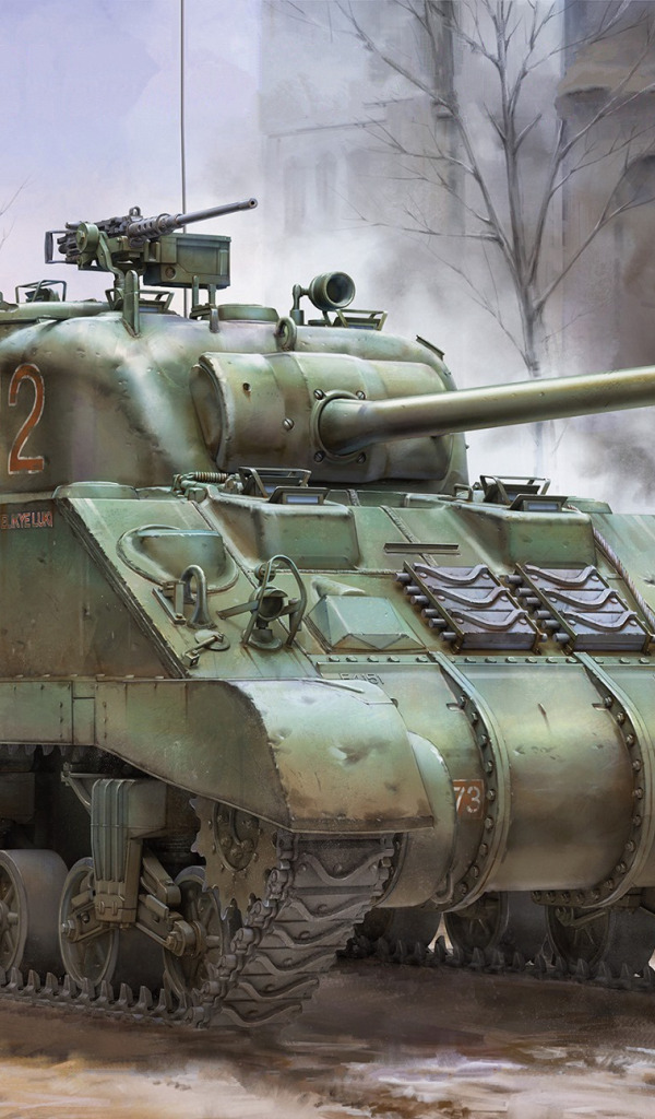 Скачать обои Танк Sherman British Army Sherman Firefly Vc British