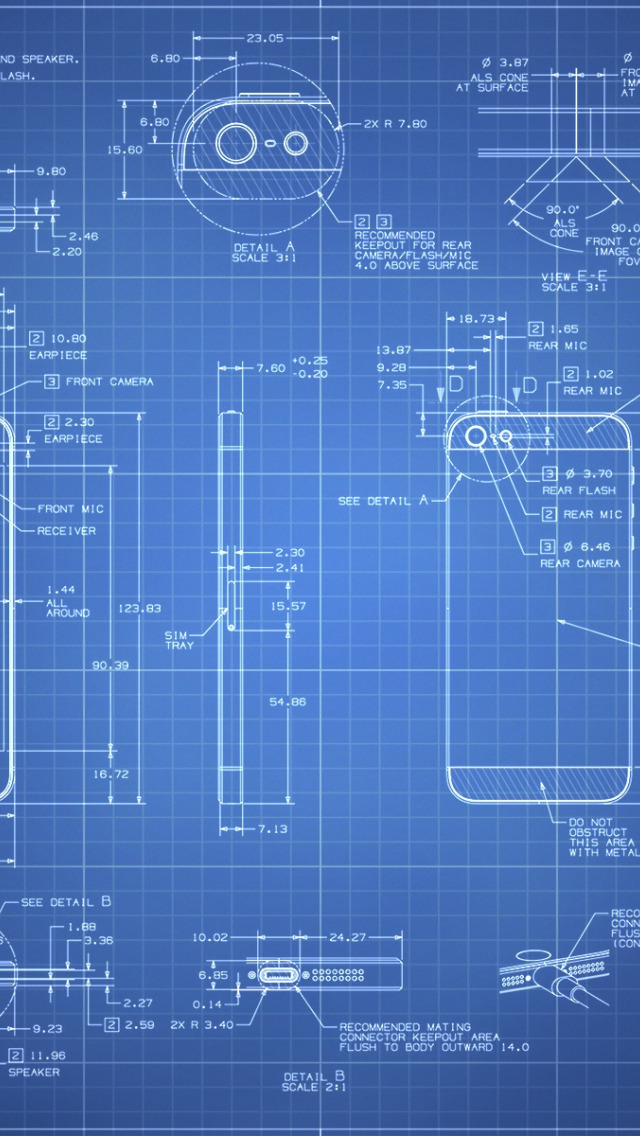 Чертеж в телефоне