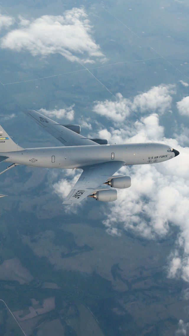 F-16, Fighting Falcon, дозаправка, KC-135, Stratotanker