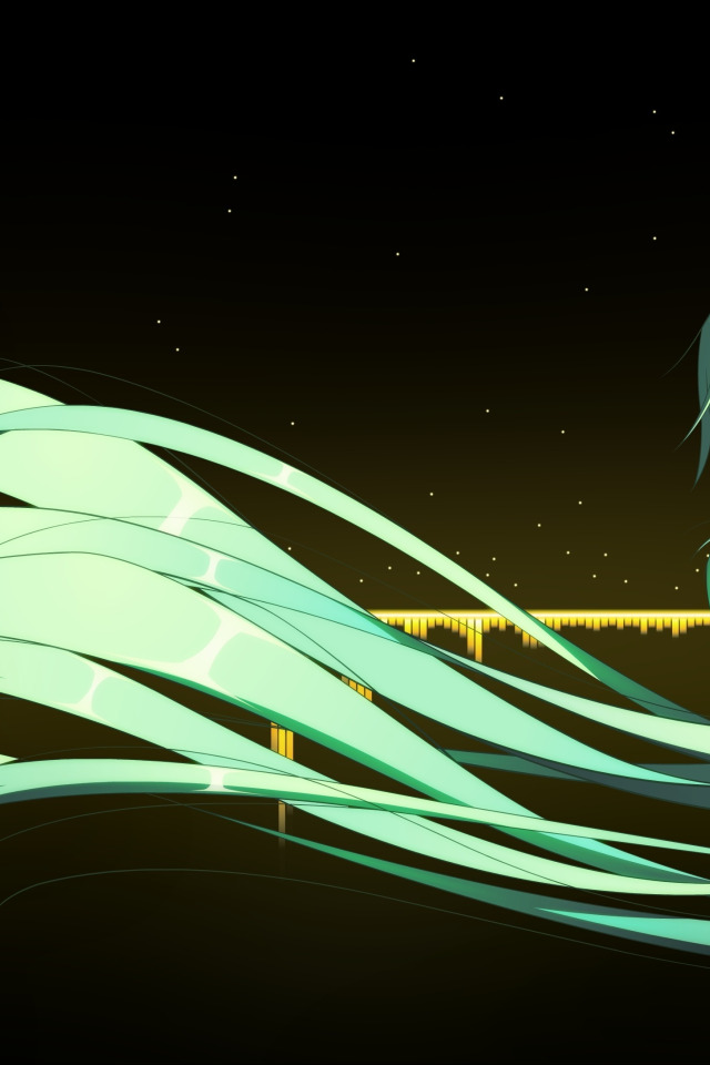 девушка, аниме, наушники, арт, vocaloid, hatsune miku
