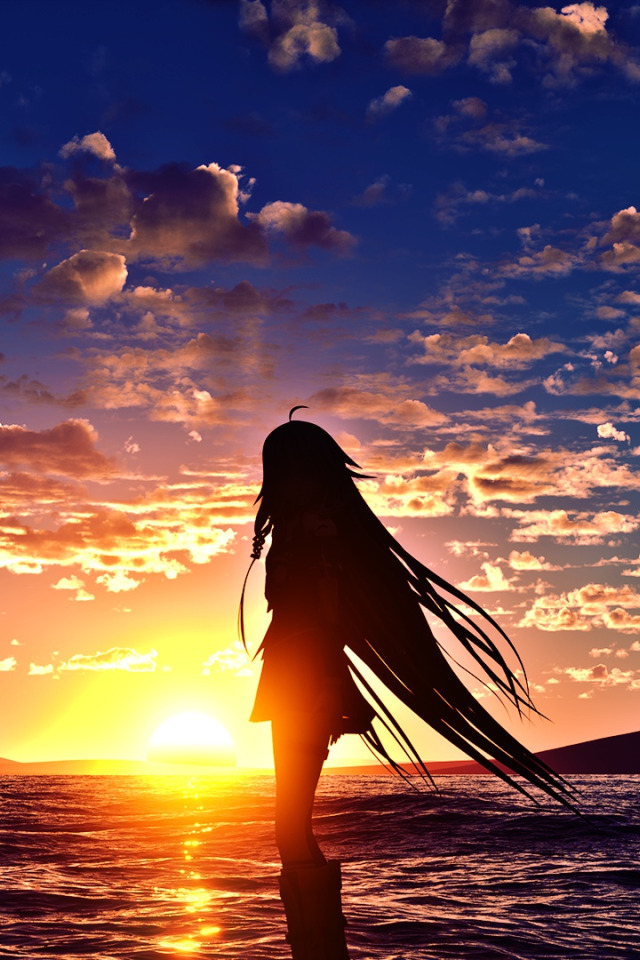 Девушка с длинными волосами на закате. Девушка на закате спиной. Девушка на закате у моря.