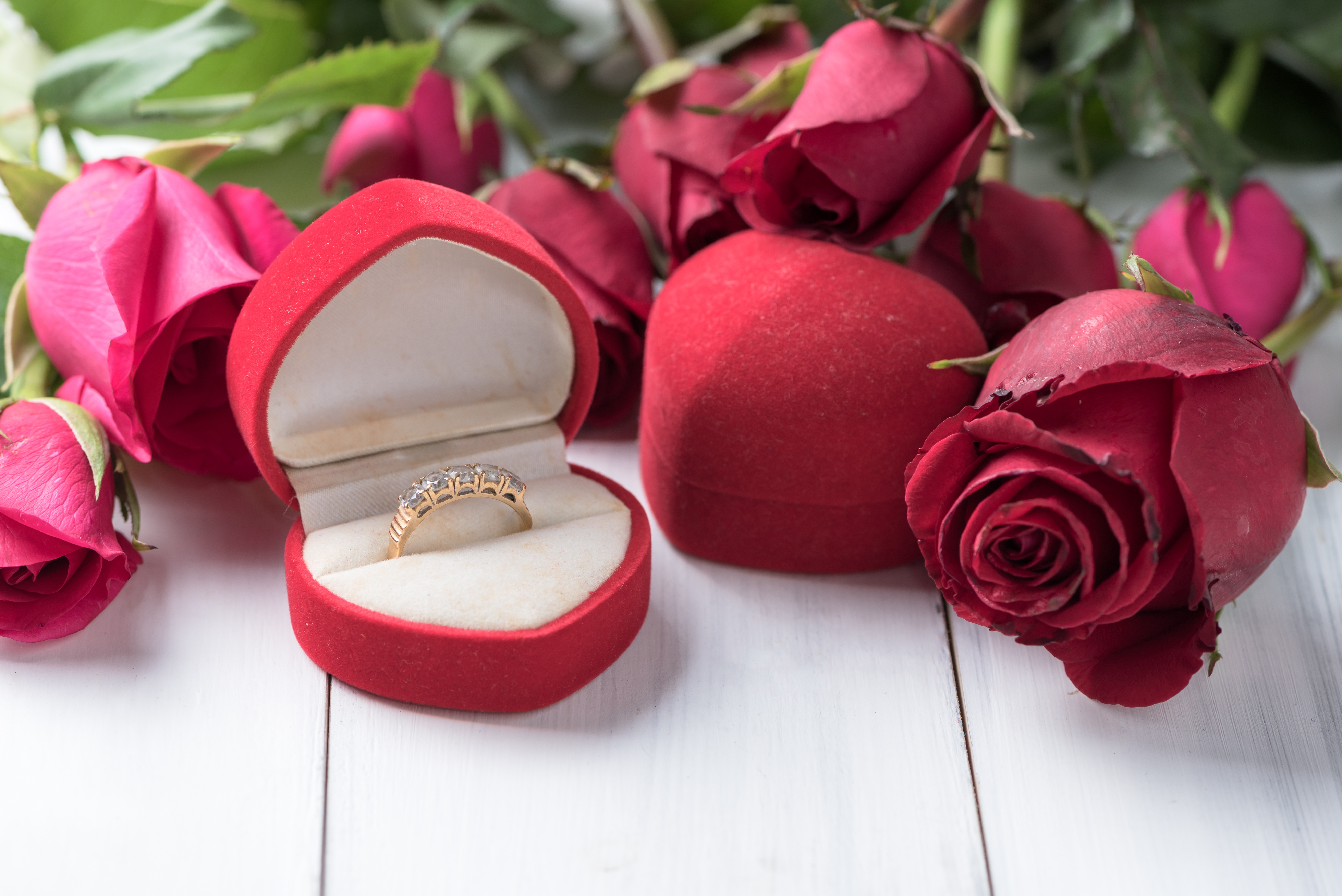 Фото кольца и цветов. Красивые подарки. Обручальное кольцо в коробочке. Красивые подарки для девушки.