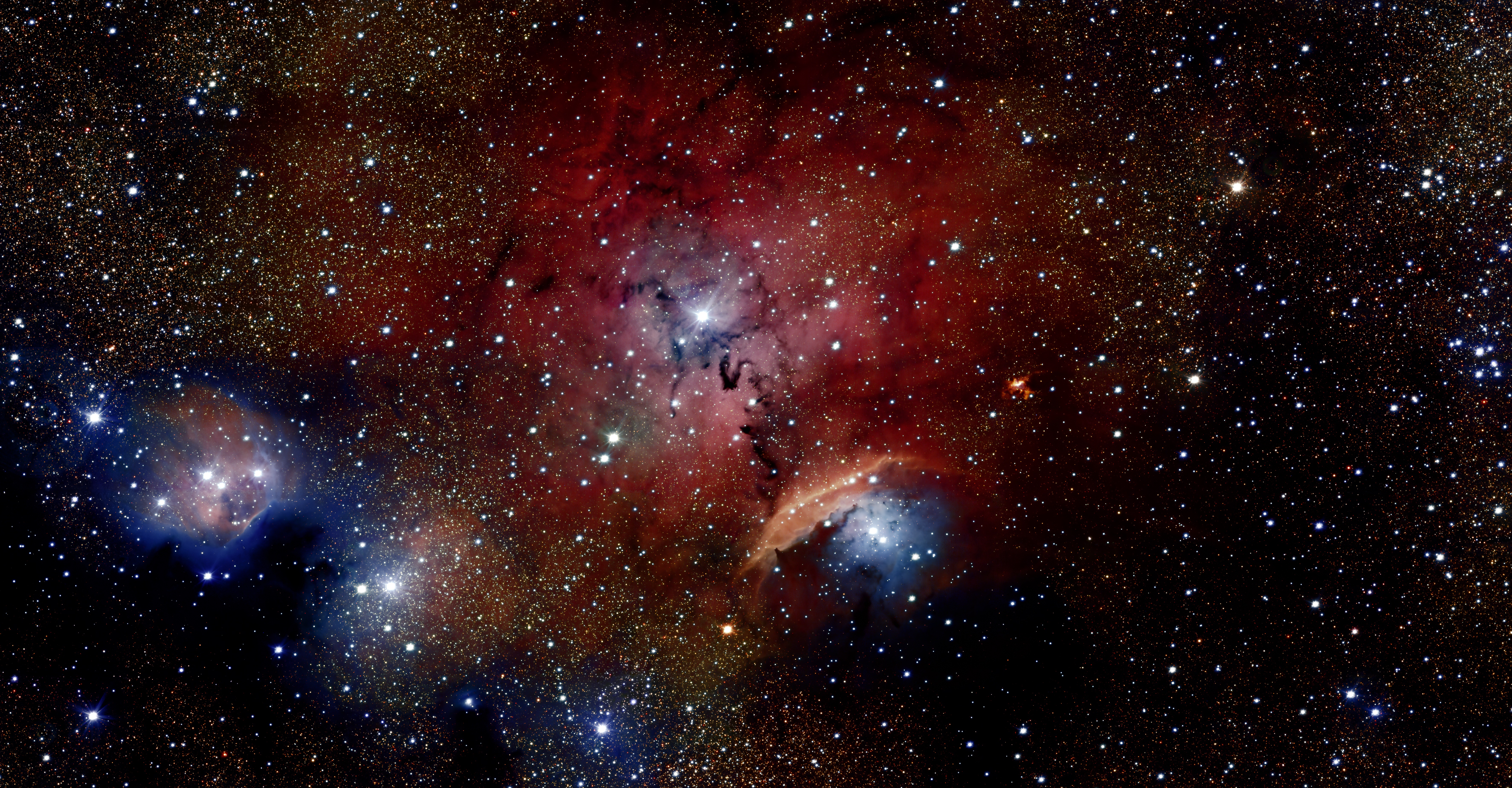 Живые обои звезды. Туманность б Звёздные войны. Галактика h ll. Sharpless 2-308.