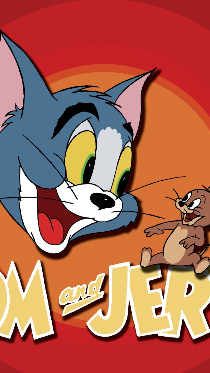 Скачать обои кот, мультфильм, мышь, заставка, Том и Джерри, Tom and Jerry,  раздел фильмы в разрешении 720x1280