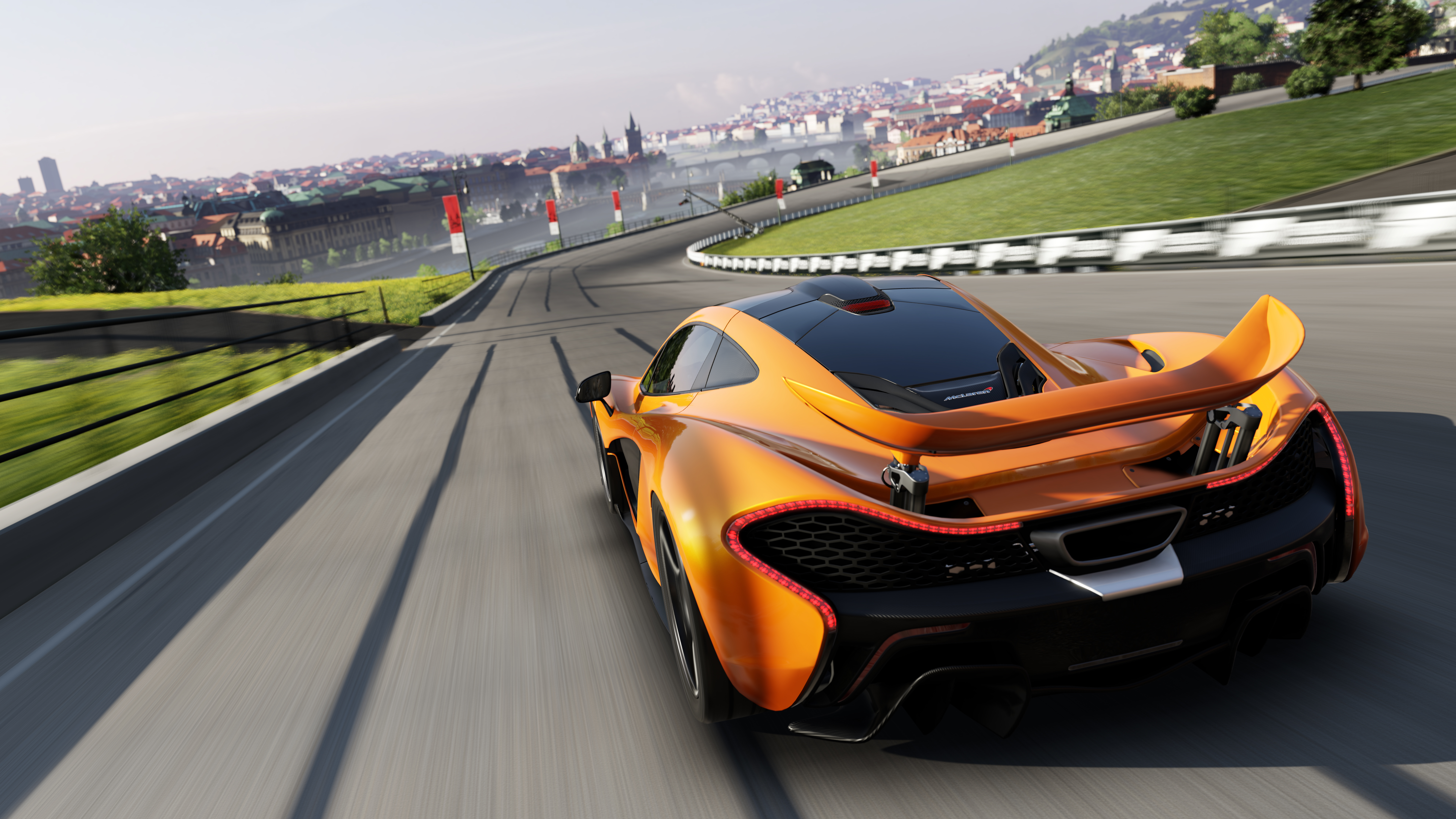 Обои дорога, машина, гонка, скорость, трасса, mclaren p1, Forza motorsport  5 на телефон и рабочий стол, раздел игры, разрешение 7680x4320 - скачать