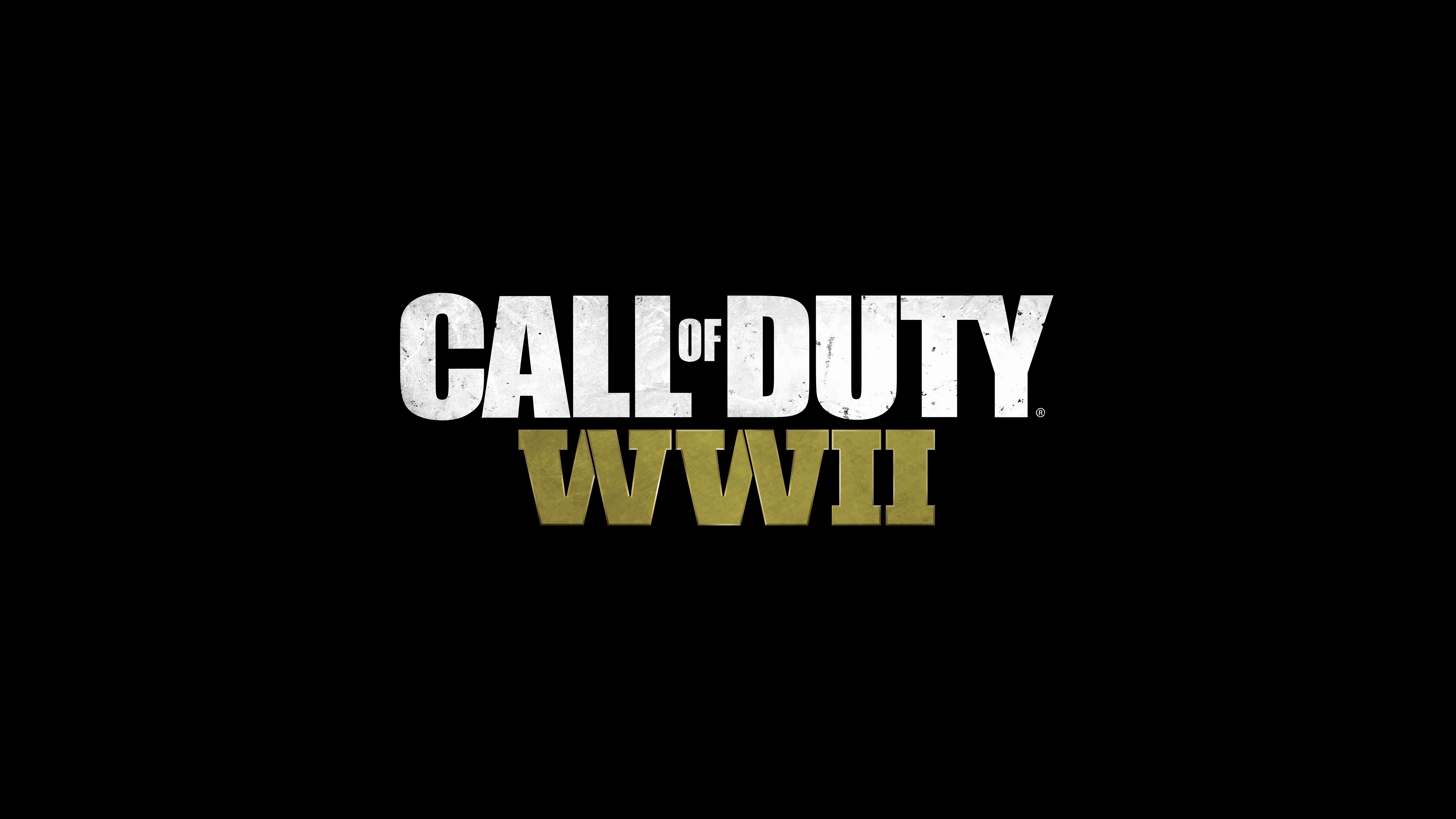 Обои logo, game, Call Of Duty, Call Of Duty: WW2, Call Of Duty WW2 на  телефон и рабочий стол, раздел игры, разрешение 7680x4320 - скачать