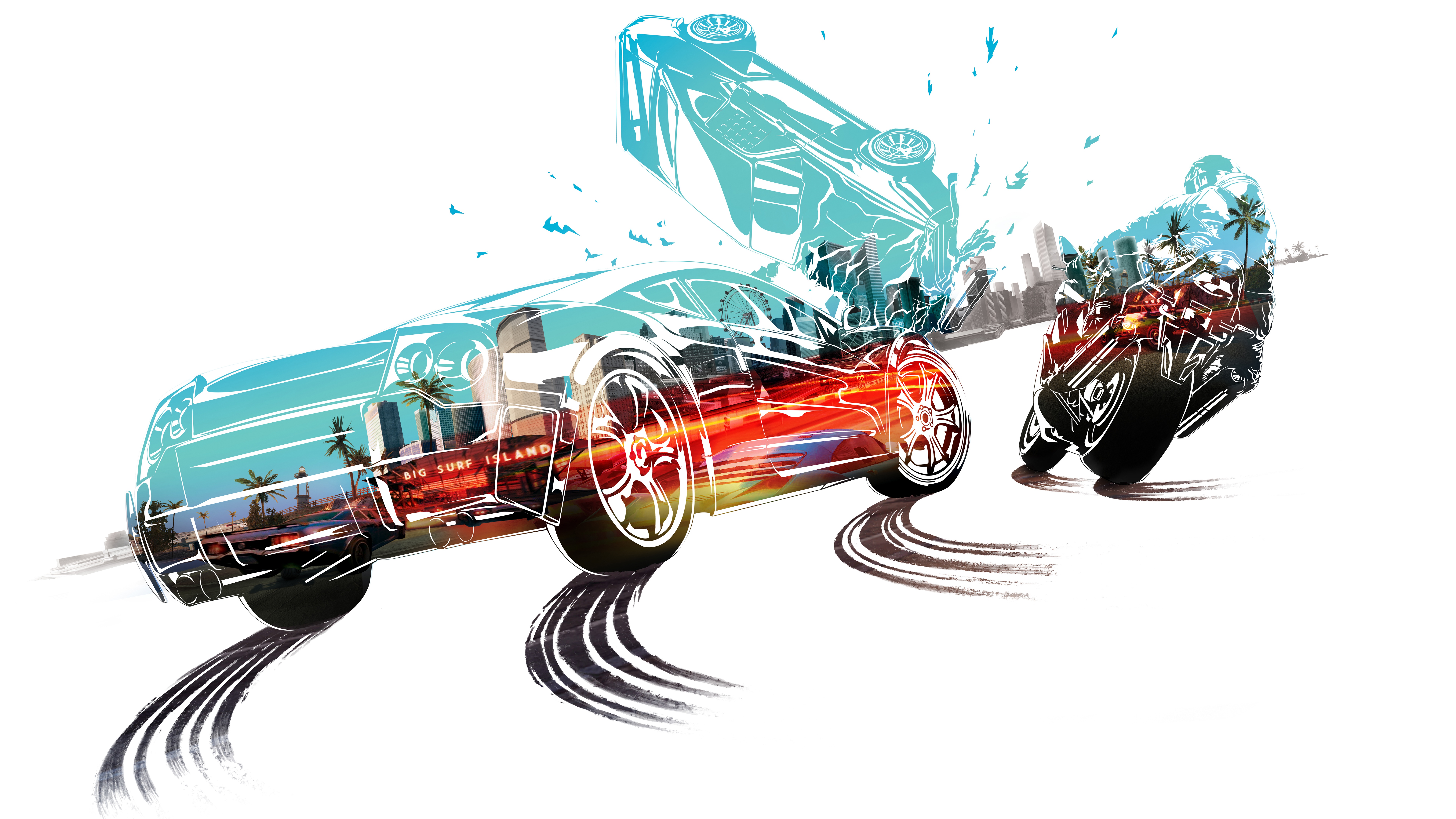 Обои Burnout Paradise, Electronic Arts, Remastered, Burnout Paradise  Remastered, Paradise City, Criterion Games на телефон и рабочий стол,  раздел игры, разрешение 7680x4320 - скачать