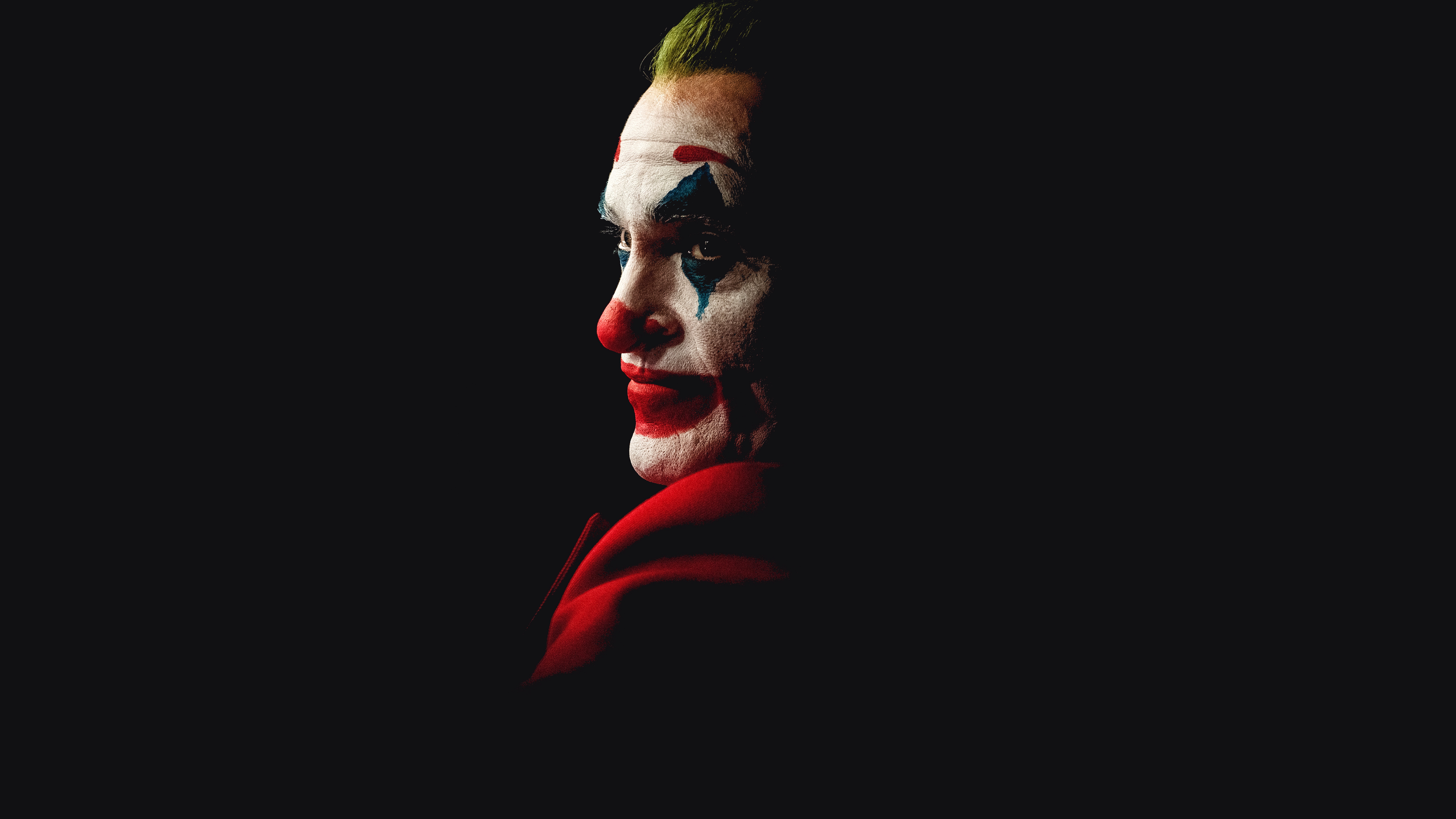 Обои краска, Джокер, Joker, гримм, Joaquin Phoenix, Хоакин Феникс, Joker  2019, Джокер 2019 на телефон и рабочий стол, раздел фильмы, разрешение  7680x4320 - скачать