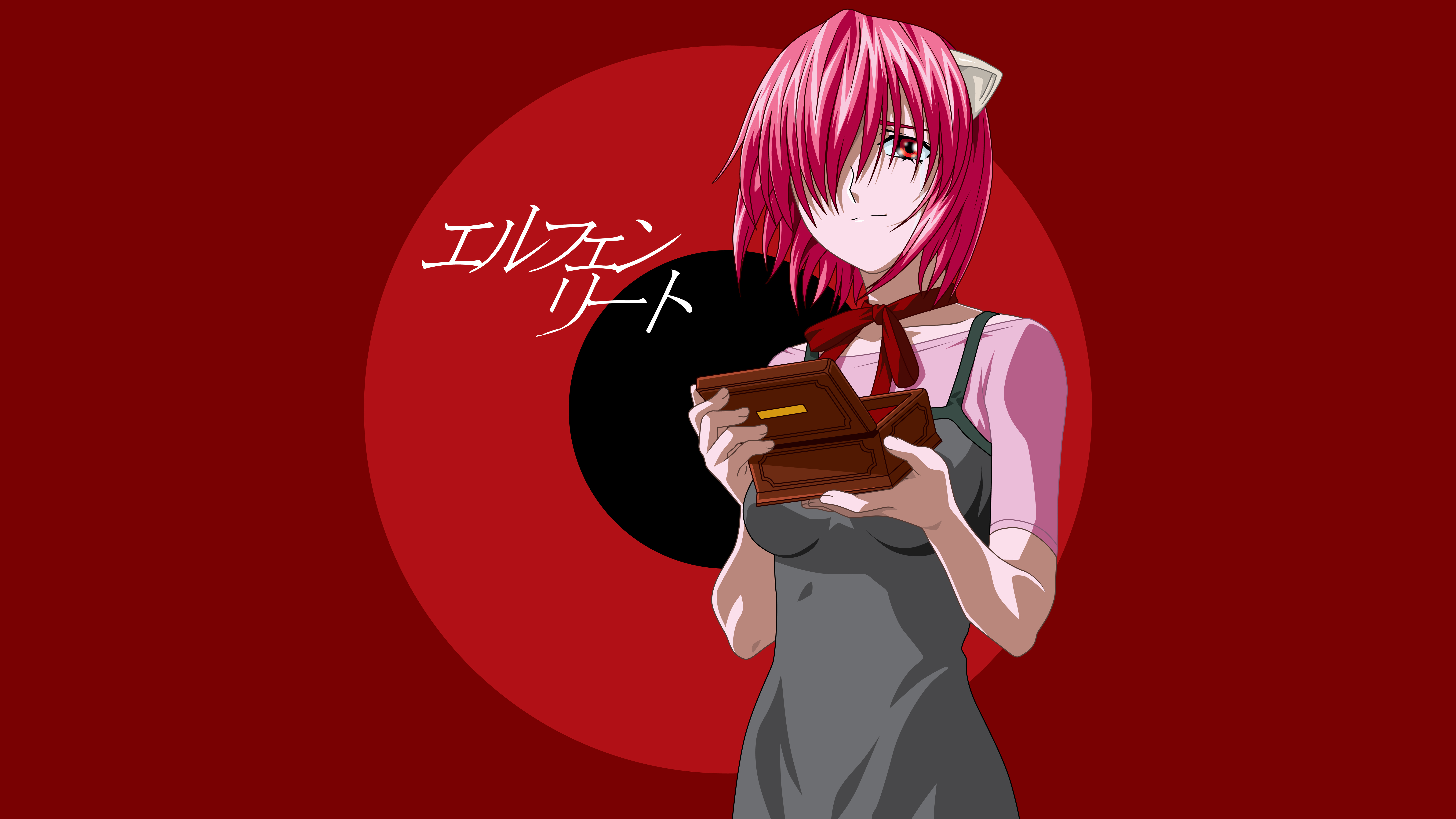 Обои Эльфийская песнь, Elfen Lied, Lucy, Люси, Nyu на телефон и рабочий  стол, раздел сэйнэн, разрешение 7680x4320 - скачать