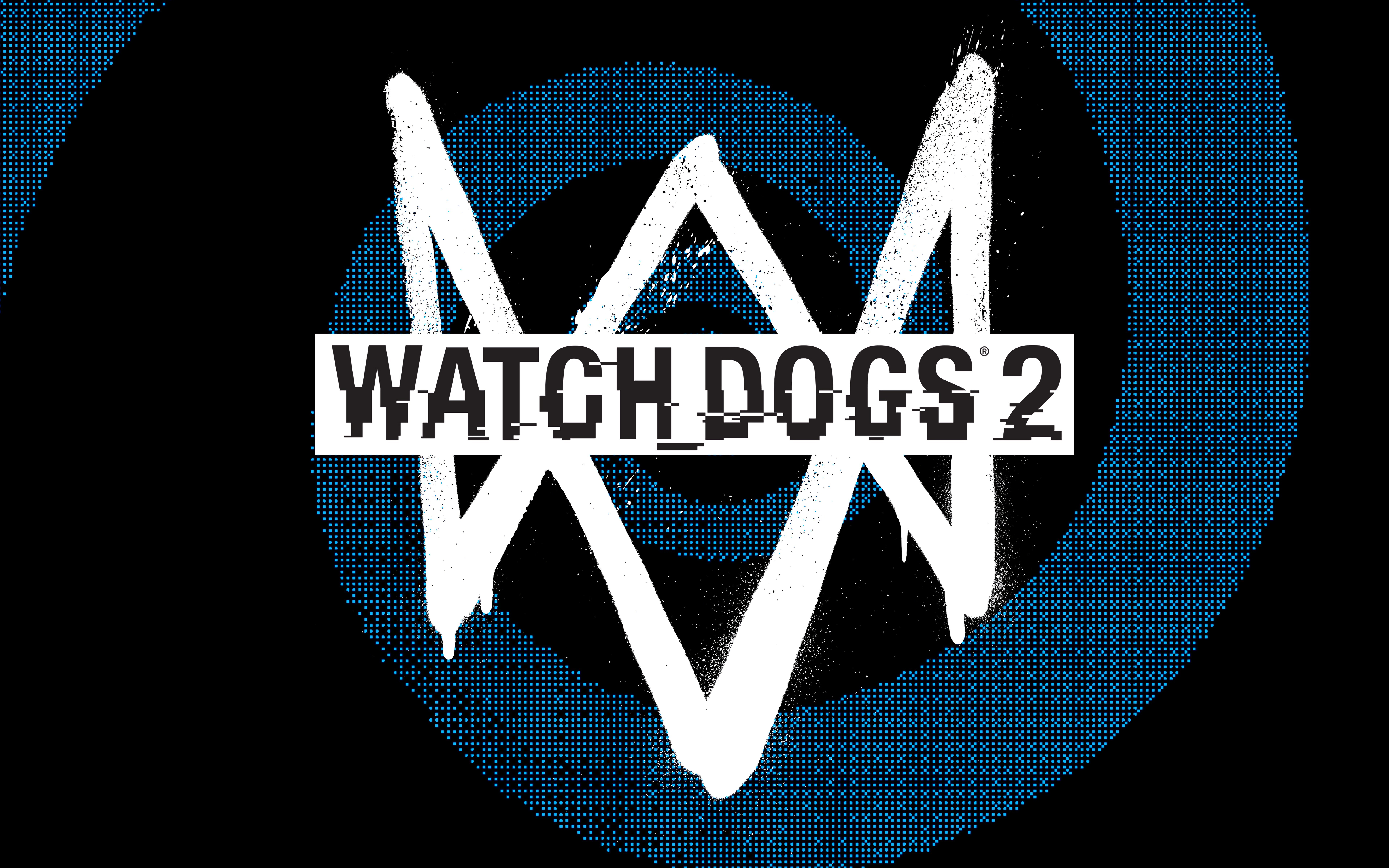 Скачать обои Logo, Ubisoft, Game, Watch Dogs 2, раздел игры в разрешении  7680x4800