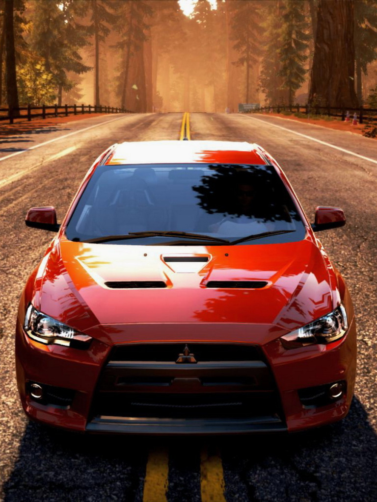 Mitsubishi Lancer Evolution 10 вертикальные