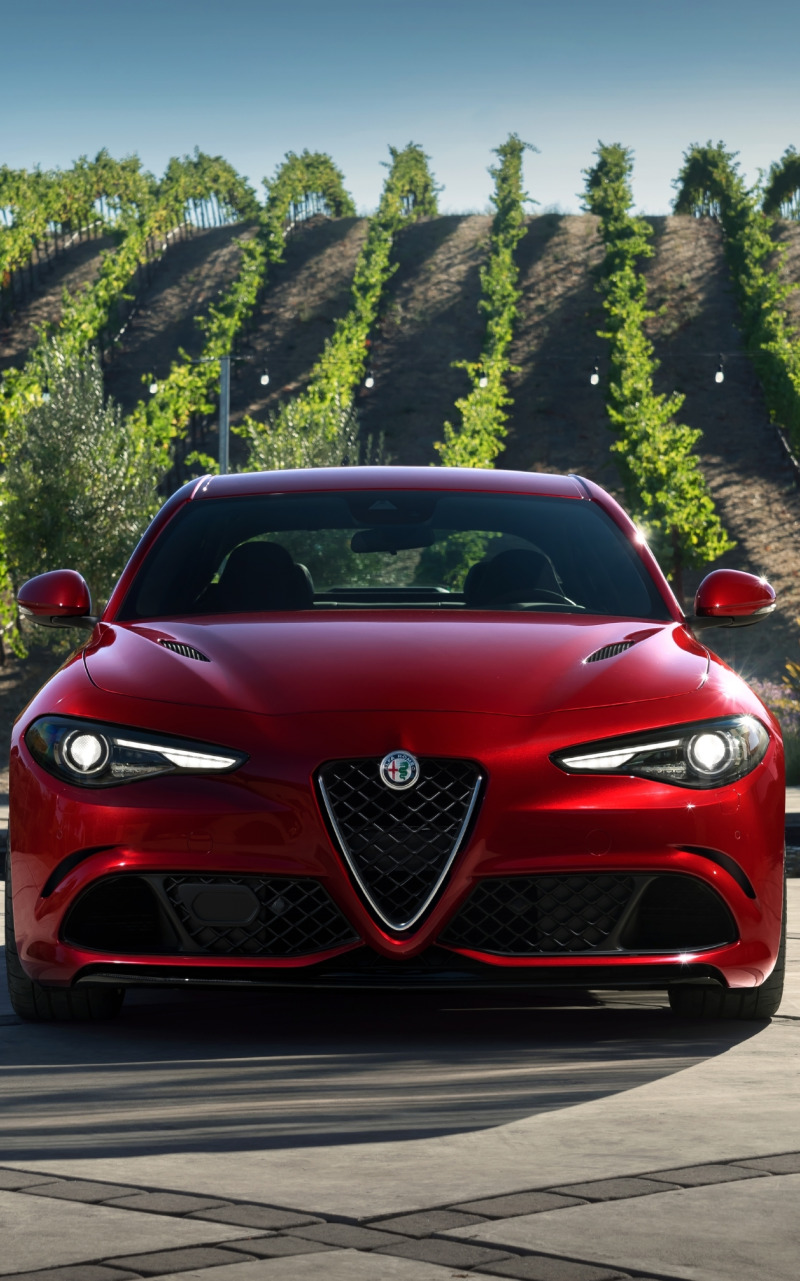 Alfa Romeo Giulia на фоне