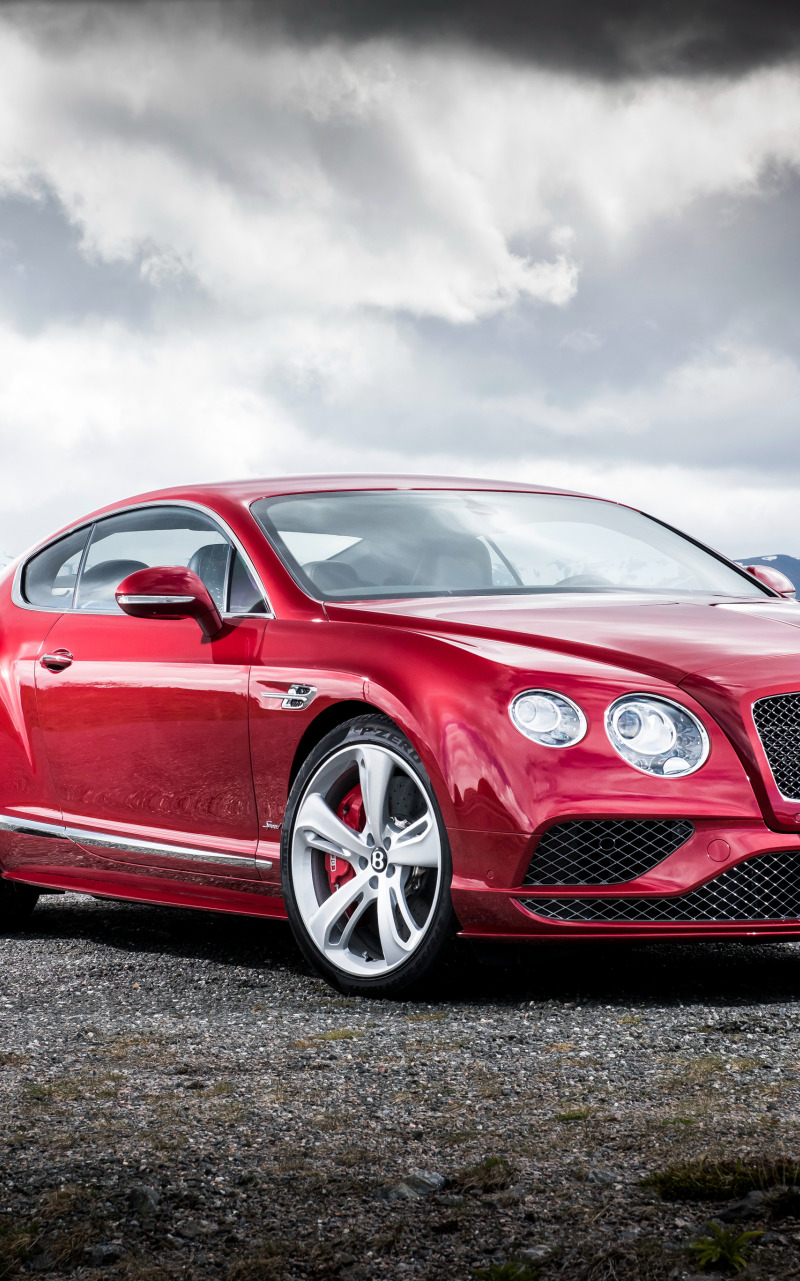 Bentley Continental красная