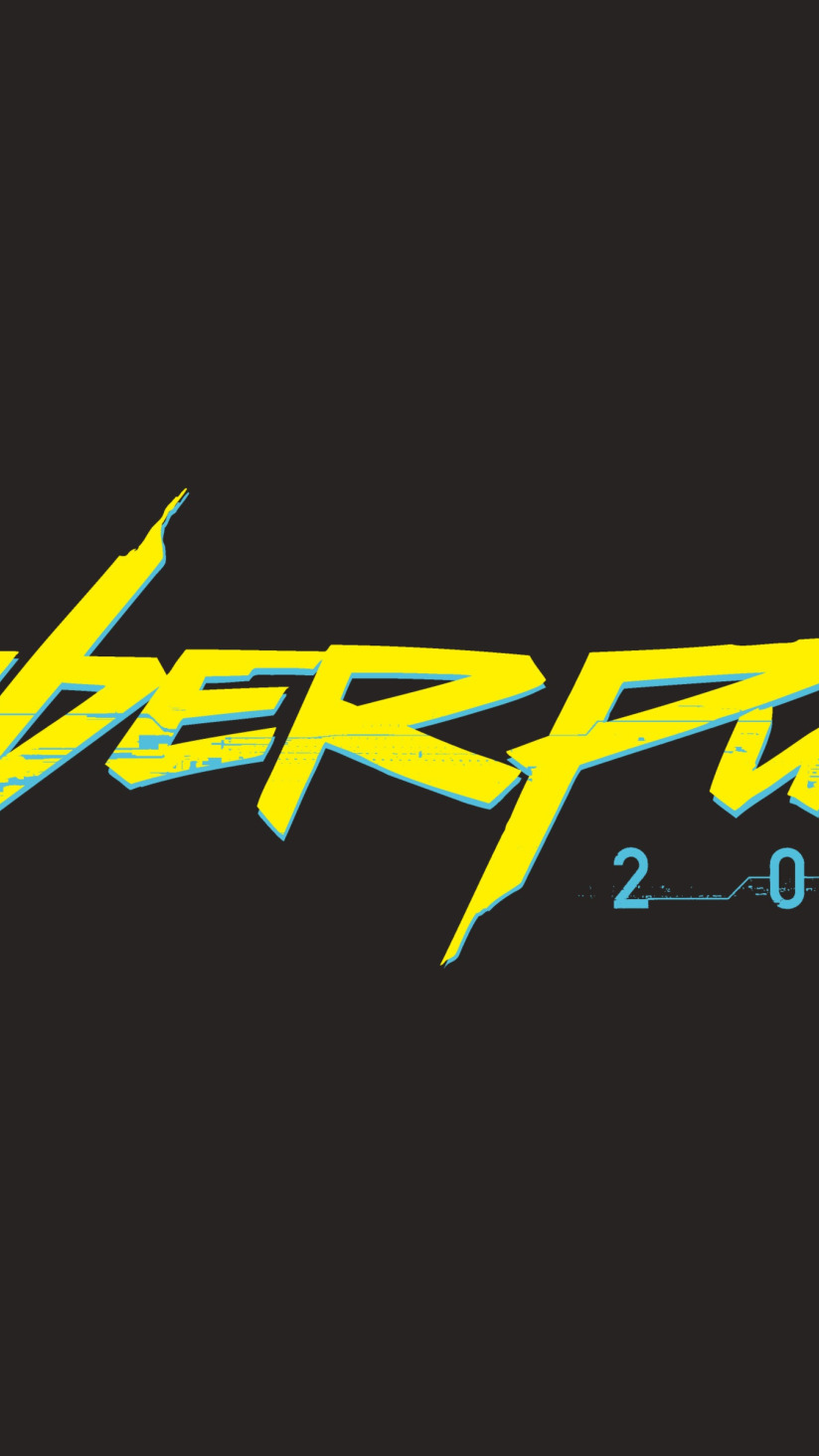 Скачать обои Игра, Лого, Logo, CD Projekt RED, Cyberpunk 2077, Киберпанк,  Cyberpunk, Киберпанк 2077, раздел игры в разрешении 824x1464