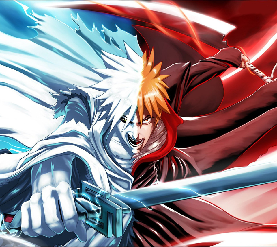 Скачать обои sword, Bleach, anime, man, boy, ken, blade, hero, раздел сёнэн  в разрешении 960x854